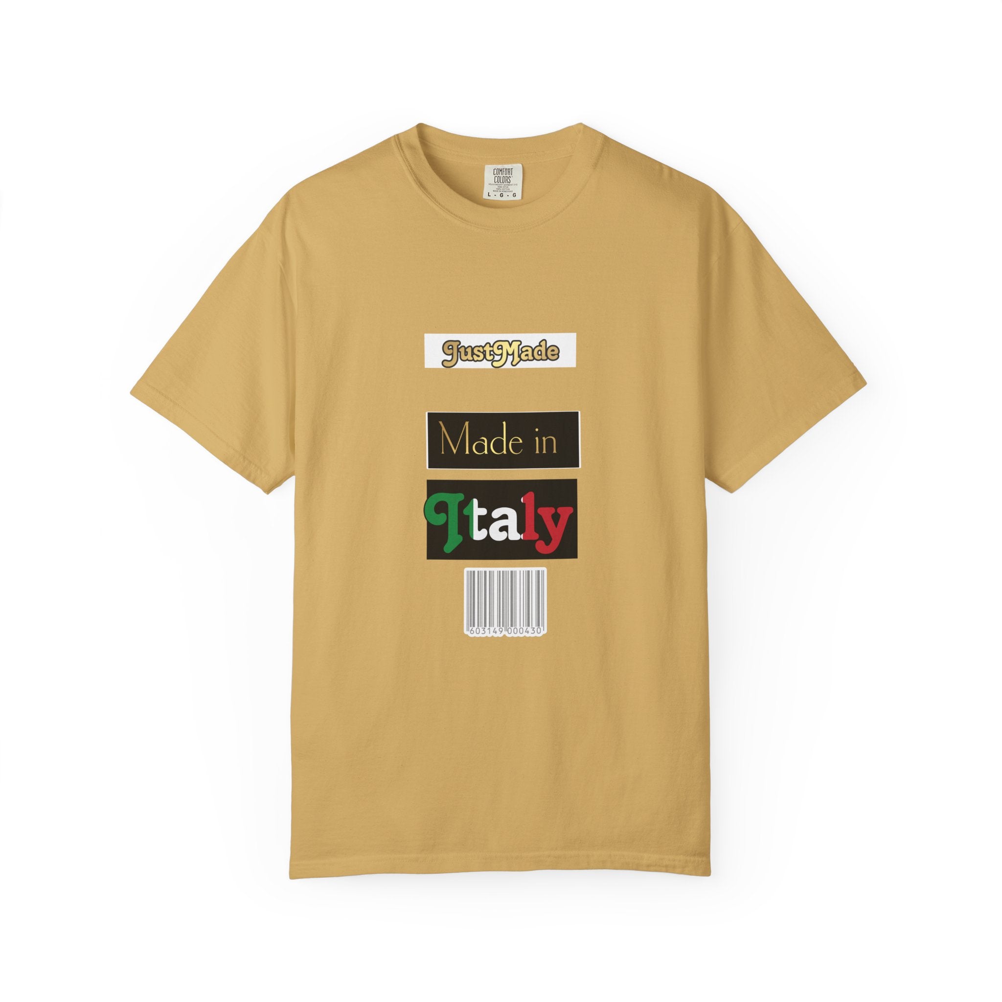 Italian-Inspired Unisex T-Shirt, Just Made Design, Perfect for Travel, Gifts, Casual Wear, Unique Fashion Statement