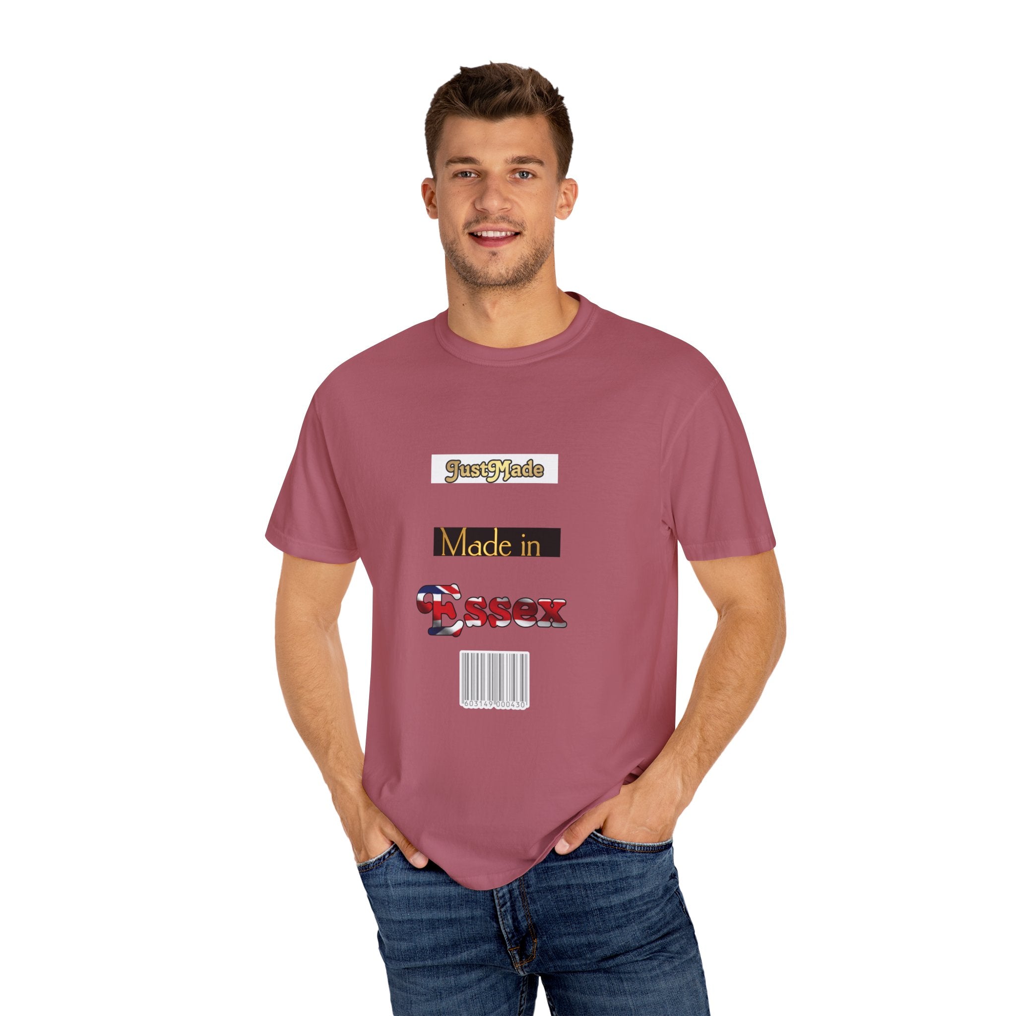 Garment-Dyed T-Shirt, Casual Style, Essex Pride, Unique Gift, Everyday Wear, Trendy Apparel, Comfortable Tee