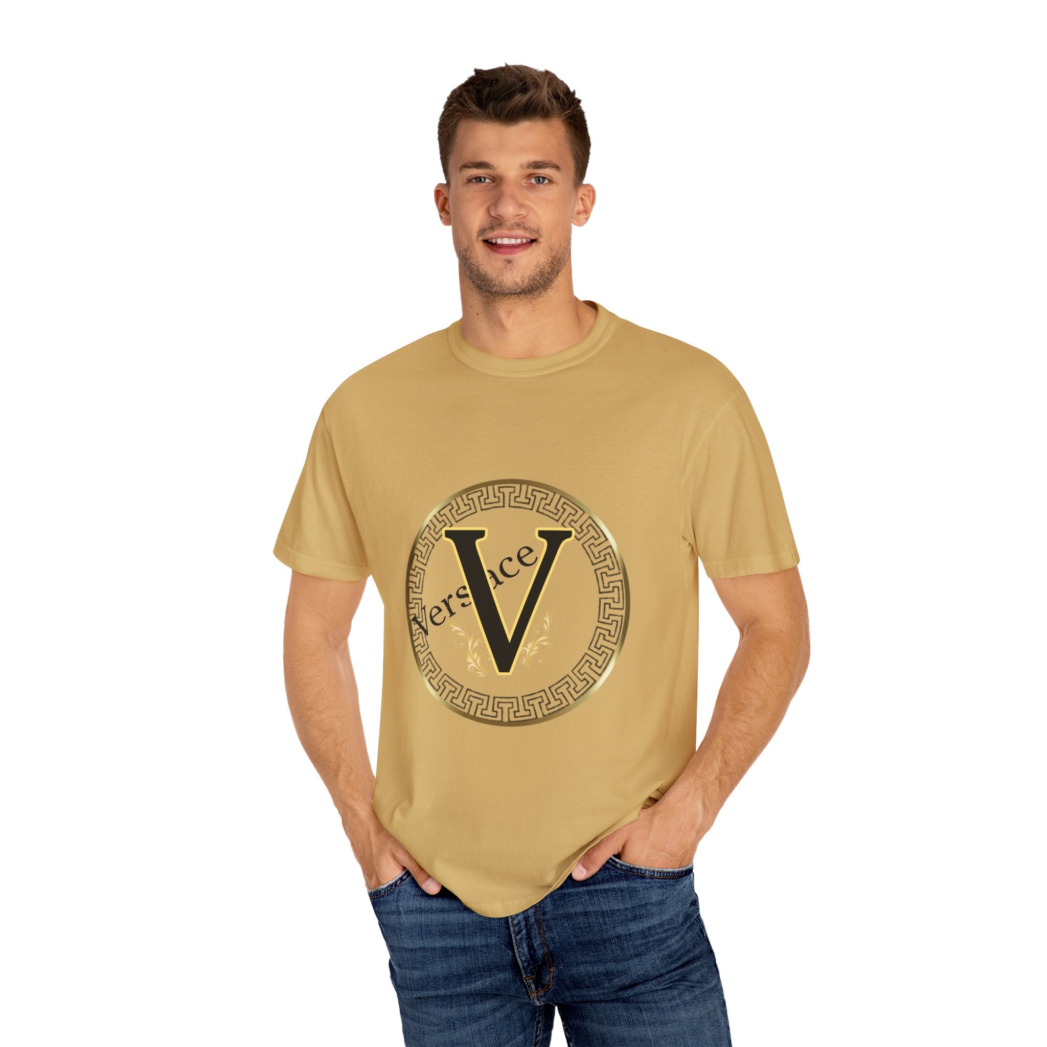 Versace-Inspired Unisex T-Shirt, Trendy Graphic Tee, Casual Wear, Gift for Fashion Lovers, Stylish Everyday Shirt