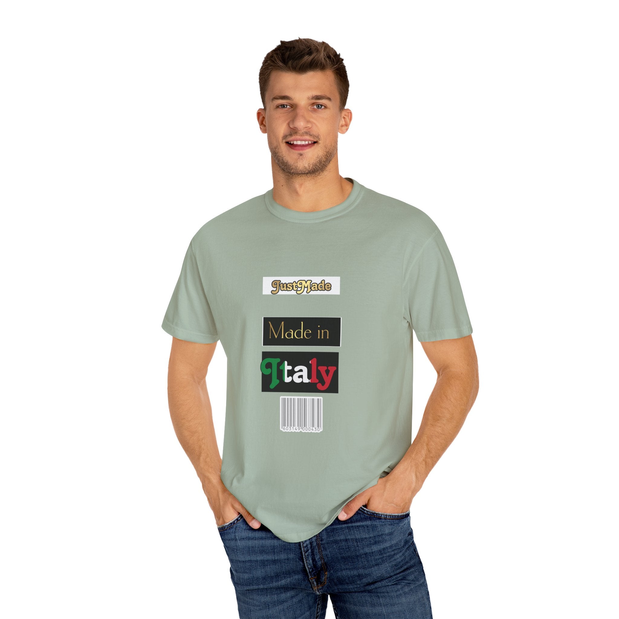Italian-Inspired Unisex T-Shirt, Just Made Design, Perfect for Travel, Gifts, Casual Wear, Unique Fashion Statement