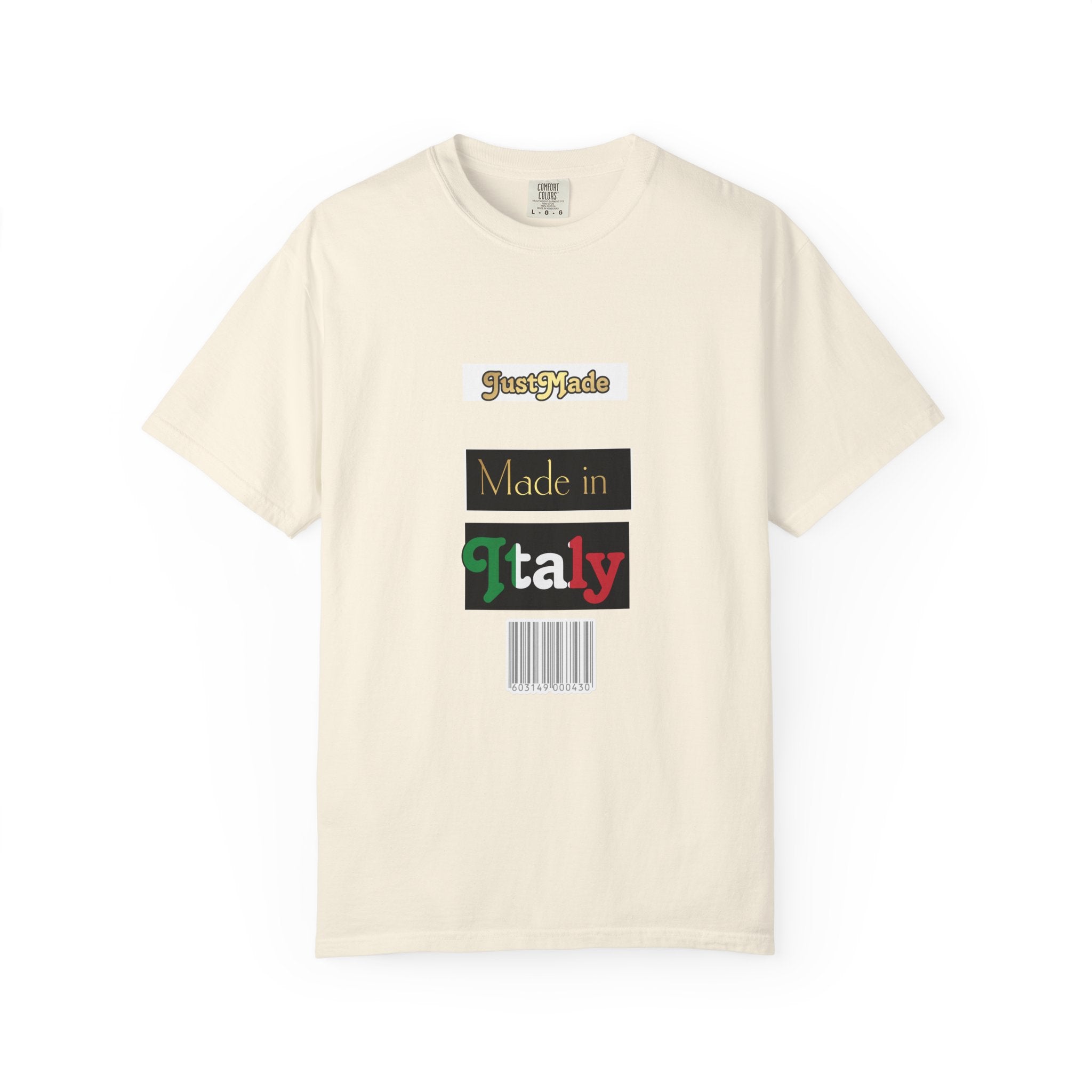 Italian-Inspired Unisex T-Shirt, Just Made Design, Perfect for Travel, Gifts, Casual Wear, Unique Fashion Statement
