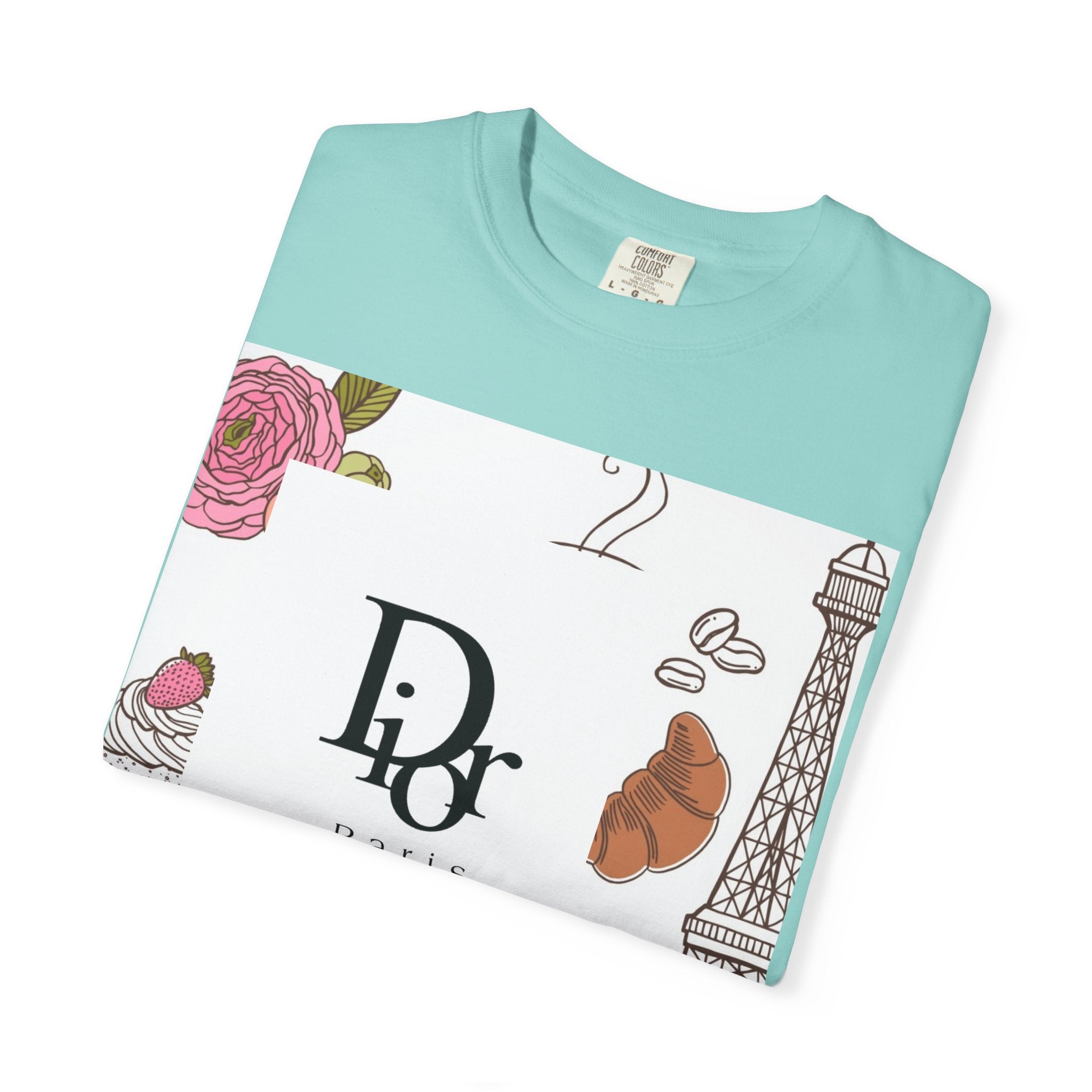 Parisian Chic Garment-Dyed T-Shirt with Bicycle and Eiffel Tower Design, Unisex Tee for Travel Lovers, Perfect Gift for Birthdays, [...]
