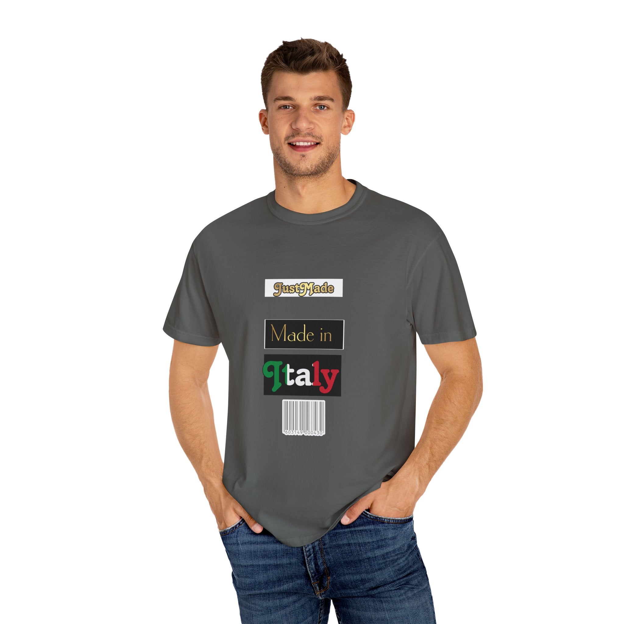 Italian-Inspired Unisex T-Shirt, Just Made Design, Perfect for Travel, Gifts, Casual Wear, Unique Fashion Statement