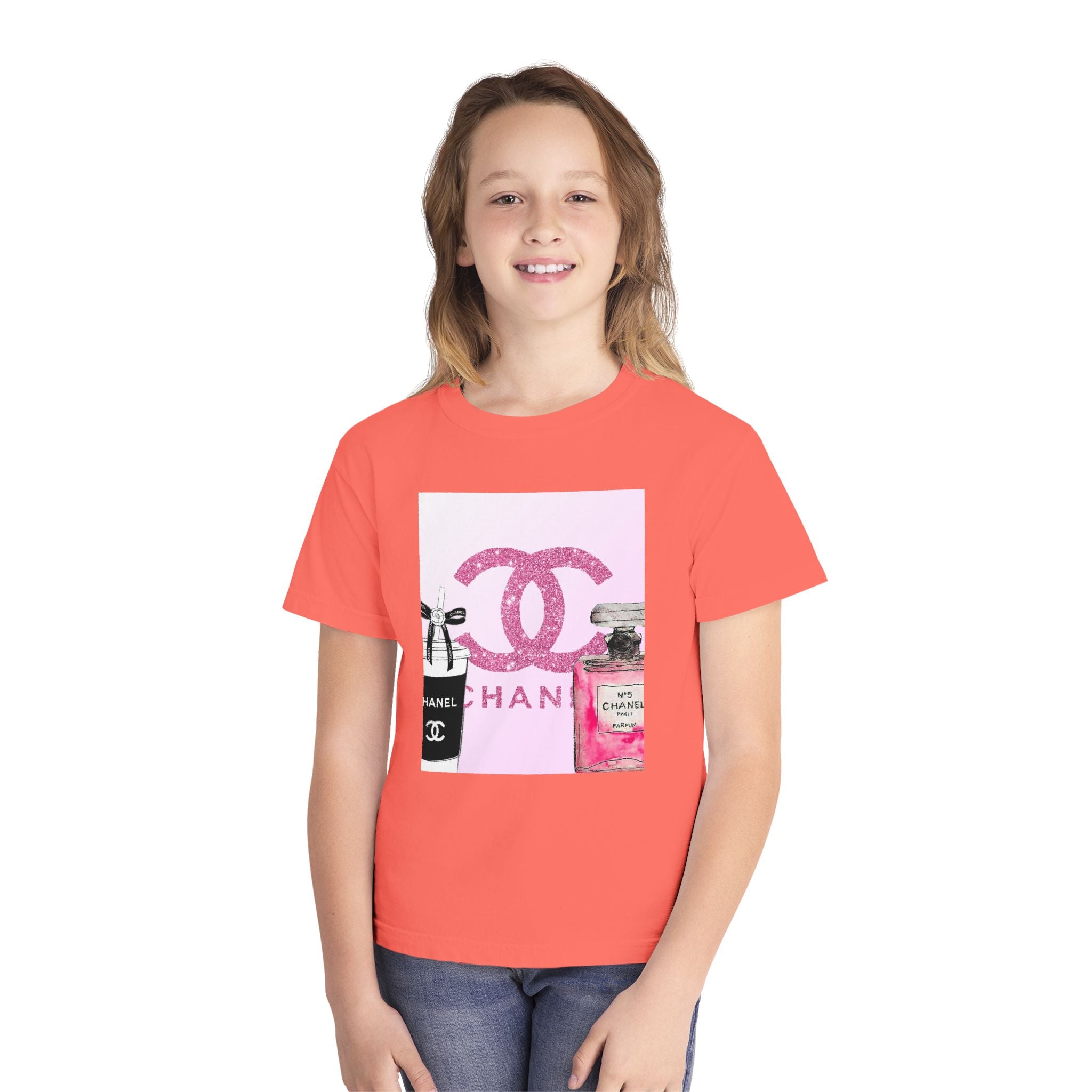 Chic Youth Midweight Tee, Stylish Kids Shirt, Fashion T-Shirt, Gift for Fashion Lovers, Trendy Youth Apparel, Birthday Outfit