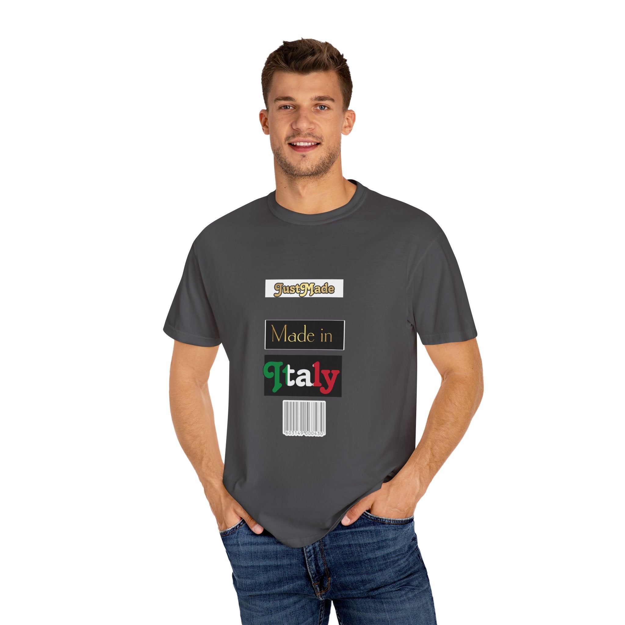 Italian-Inspired Unisex T-Shirt, Just Made Design, Perfect for Travel, Gifts, Casual Wear, Unique Fashion Statement