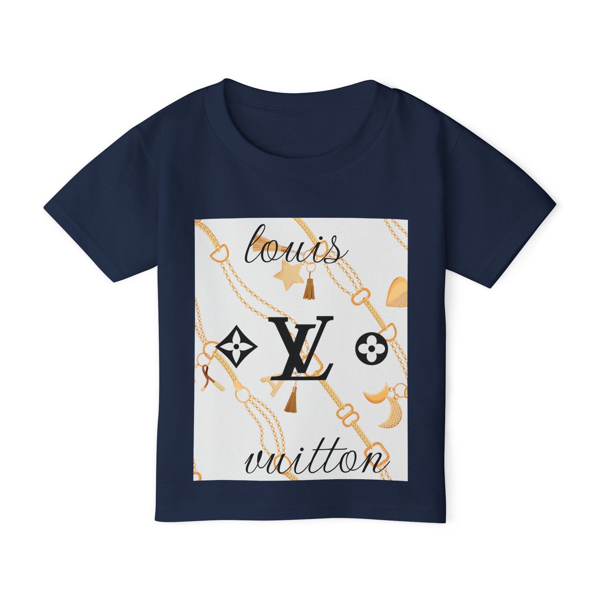 Designer Toddler T-Shirt - Louis Vuitton Inspired Fashion Tee, Kids Streetwear, Gift for Fashionable Toddlers, Designer Style Birthday [...]