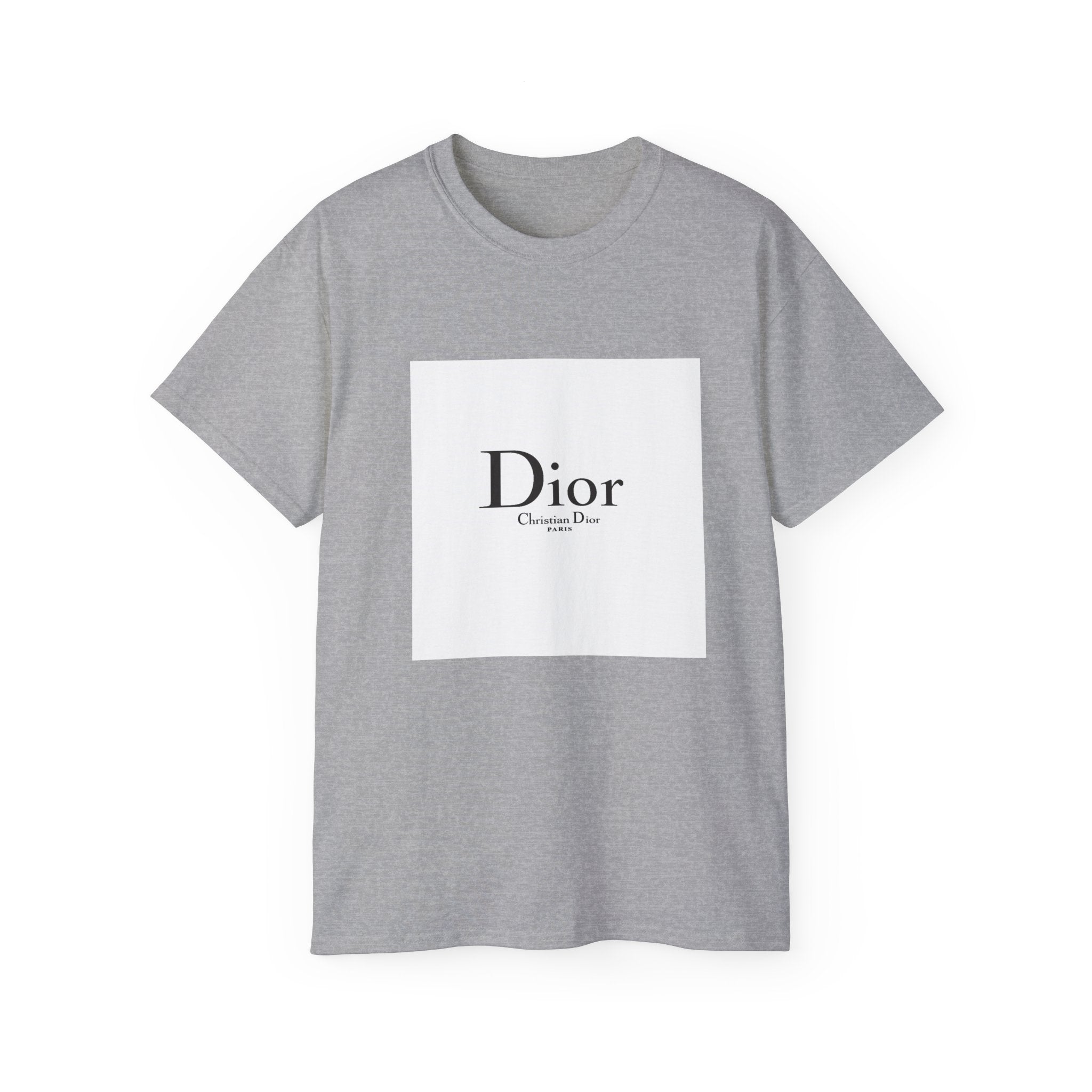 Chic Statement Tee - Dior Inspired Unisex Cotton T-Shirt, Everyday Casual Wear, Fashionable Gift, Stylish Layering Piece, Trendy Streetwear