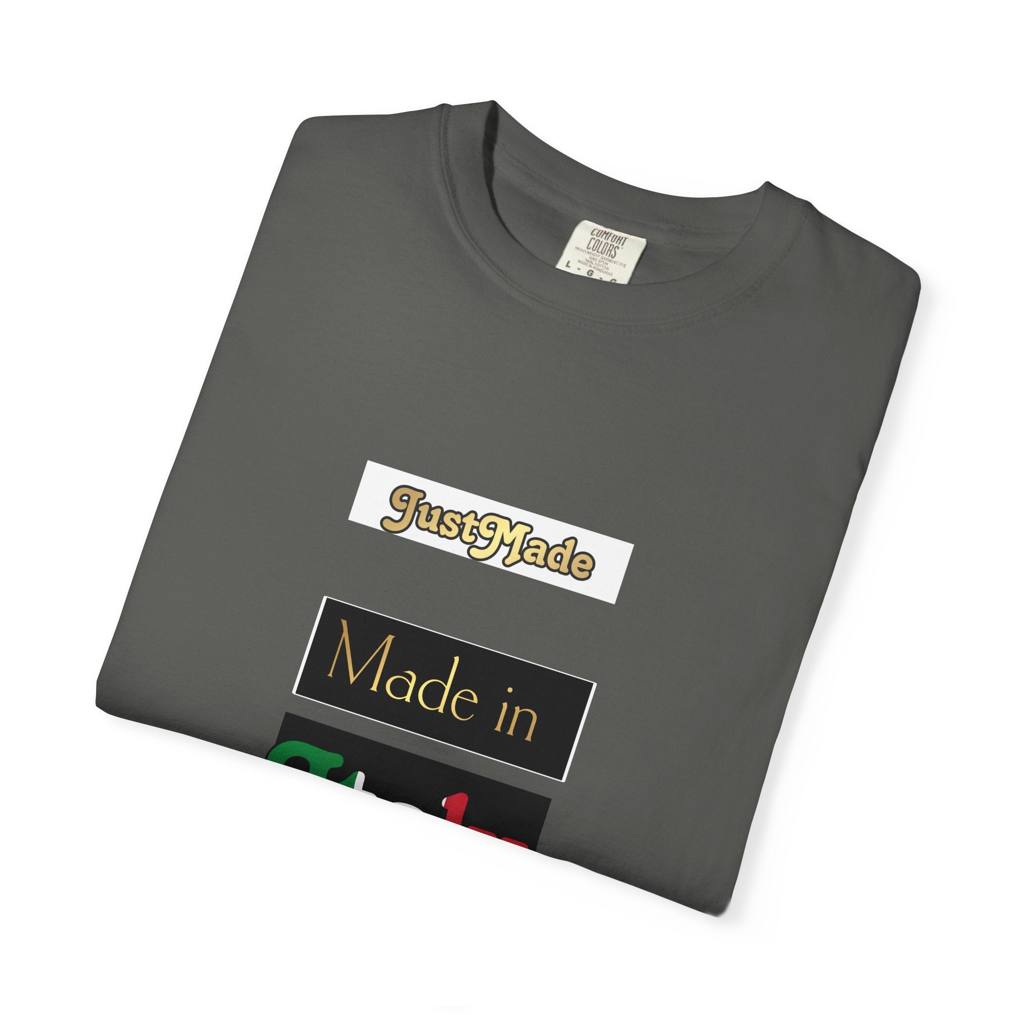 Italian-Inspired Unisex T-Shirt, Just Made Design, Perfect for Travel, Gifts, Casual Wear, Unique Fashion Statement