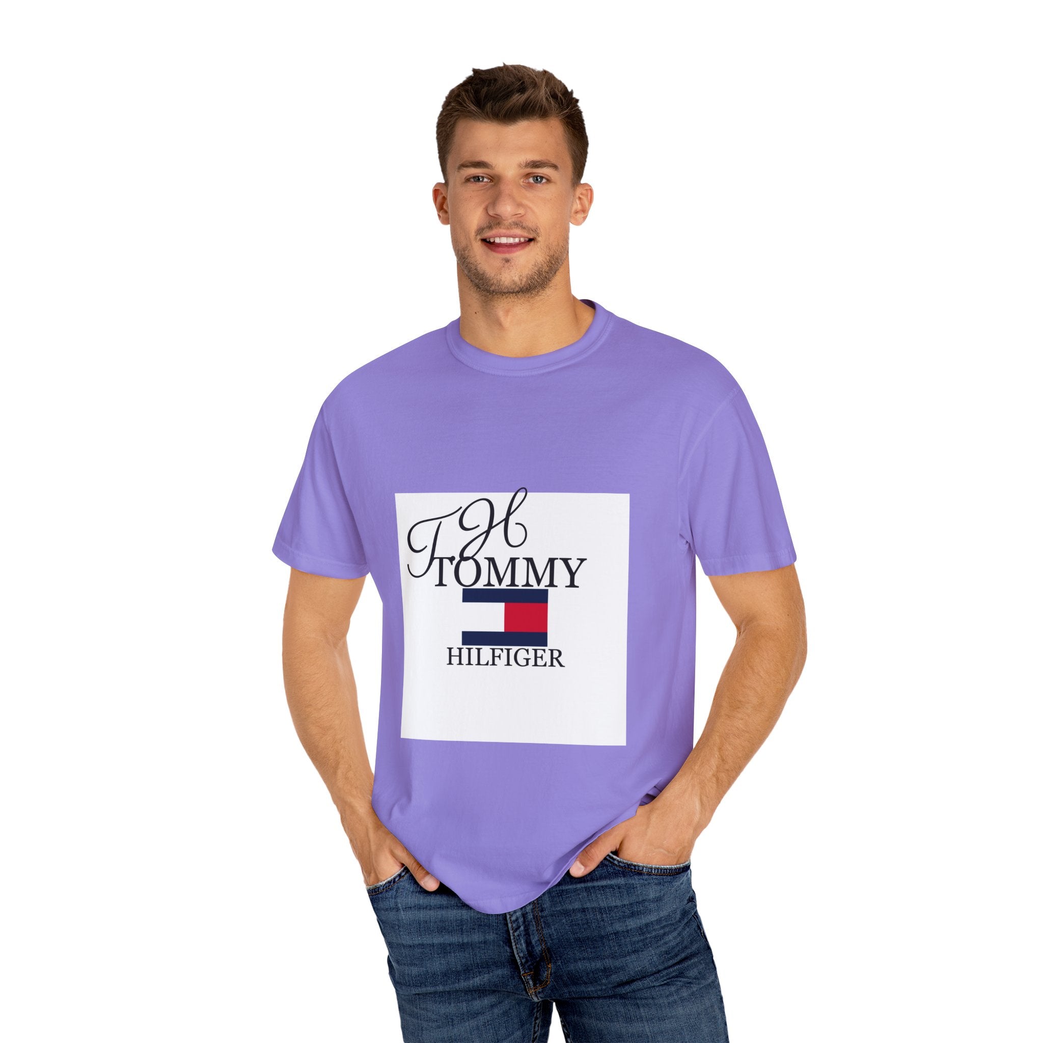 Fashionable Unisex Garment-Dyed T-shirt with Timeless Logo, Casual Wear, Street Style, Gift for Him/Her, Cool Summer Top, Trendy [...]
