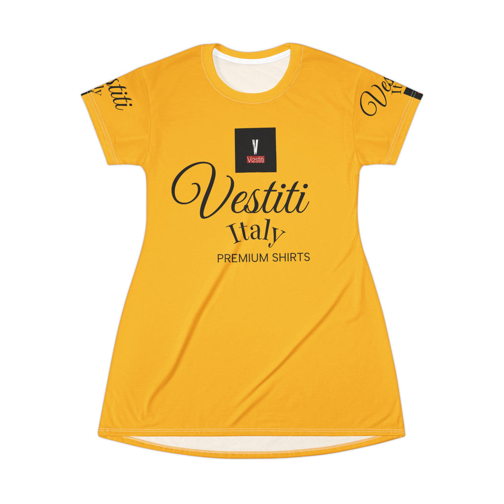 Chic Yellow T-Shirt Dress - Stylish Casual Wear, Summer Fashion, Vacation Outfit, Gift for Fashion Lovers, Trendy Casual Dress