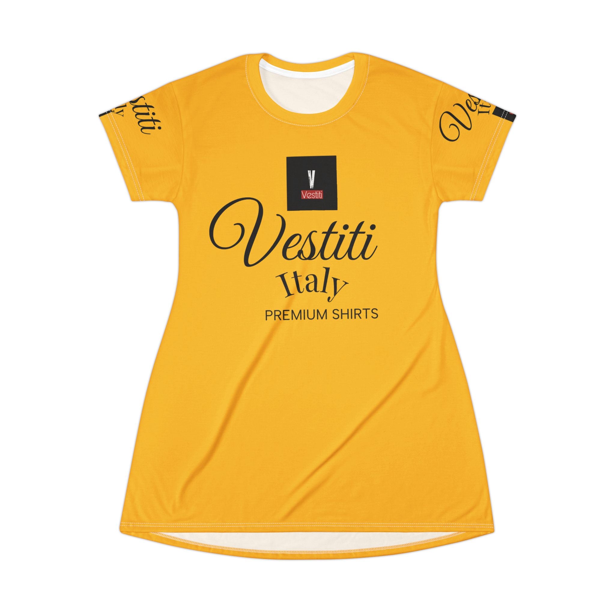 Chic Yellow T-Shirt Dress - Stylish Casual Wear, Summer Fashion, Vacation Outfit, Gift for Fashion Lovers, Trendy Casual Dress