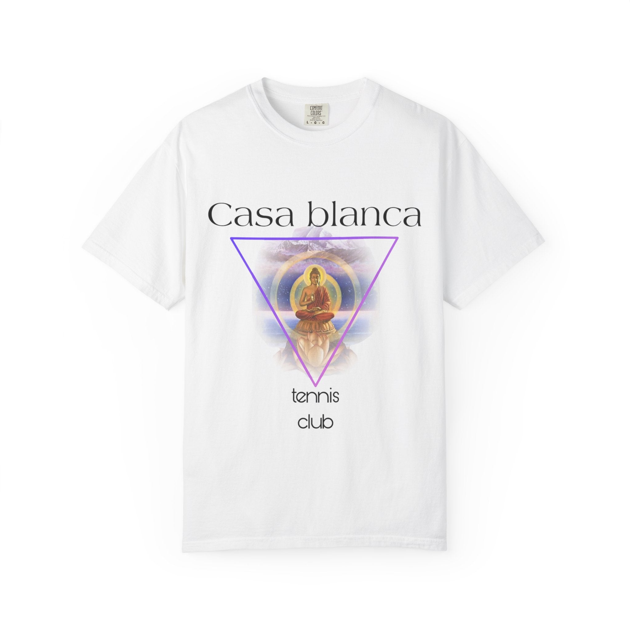 Casa Blanca Tennis Club T-Shirt | Unisex, Garment-Dyed, Casual Wear, Summer Outfit, Tennis Enthusiast Gift, Sporty Style