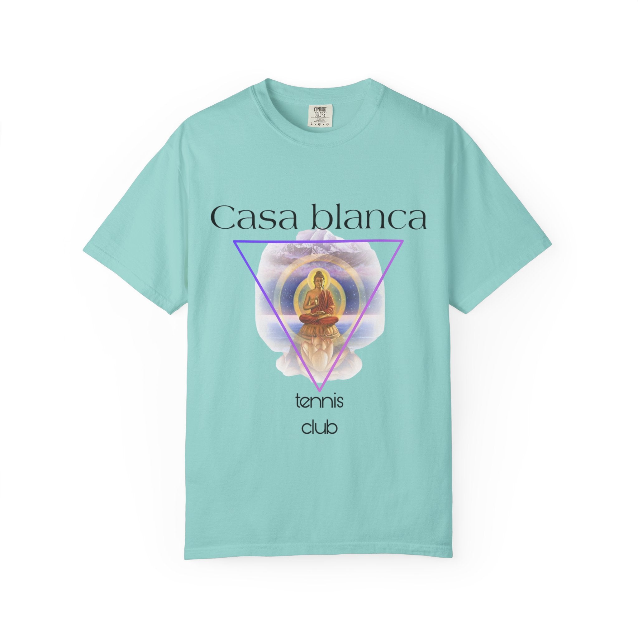 Casa Blanca Tennis Club T-Shirt | Unisex, Garment-Dyed, Casual Wear, Summer Outfit, Tennis Enthusiast Gift, Sporty Style