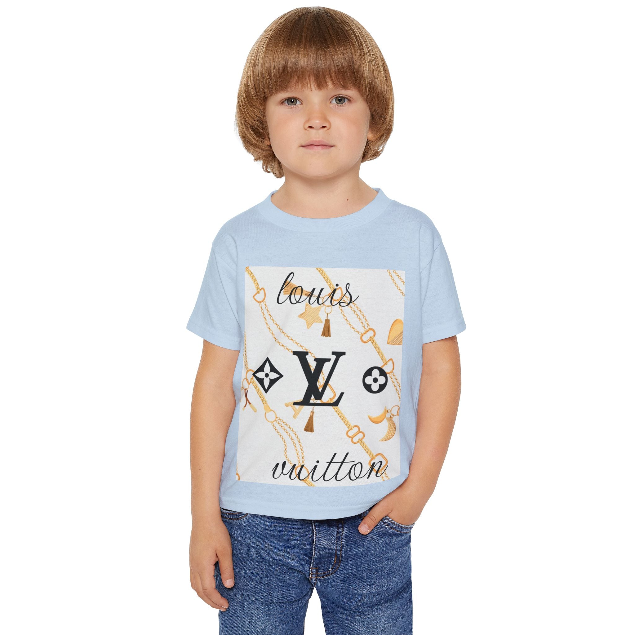 Designer Toddler T-Shirt - Louis Vuitton Inspired Fashion Tee, Kids Streetwear, Gift for Fashionable Toddlers, Designer Style Birthday [...]
