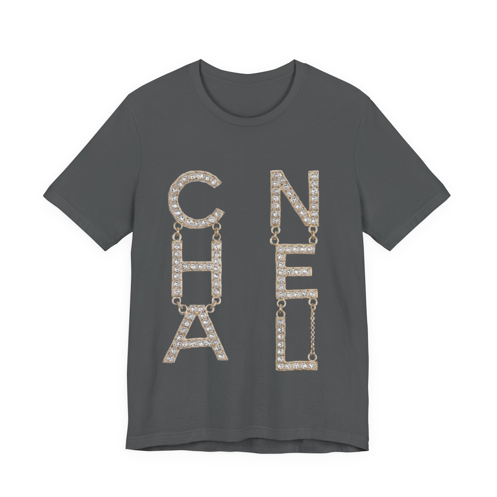 Chic Short Sleeve Tee with Designer-Inspired Text, Trendy Streetwear, Fashion Statement, Gift for Fashion Lovers, Casual Wear, [...]