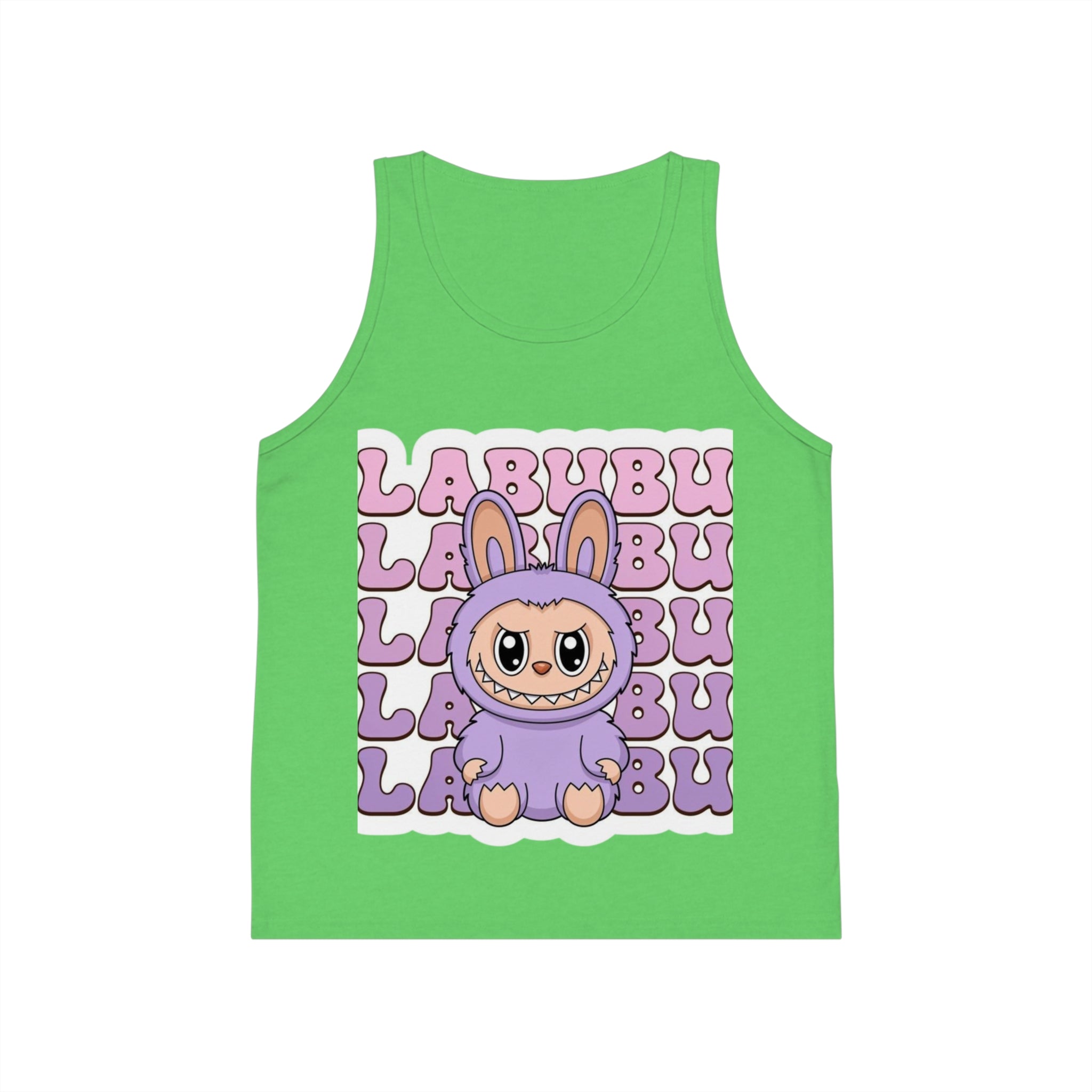 Cute Bunny Graphic Kid's Jersey Tank Top | Fun Summer Wear, Kids Casual Top, Birthday Gift, Easter Apparel, Playtime Outfit