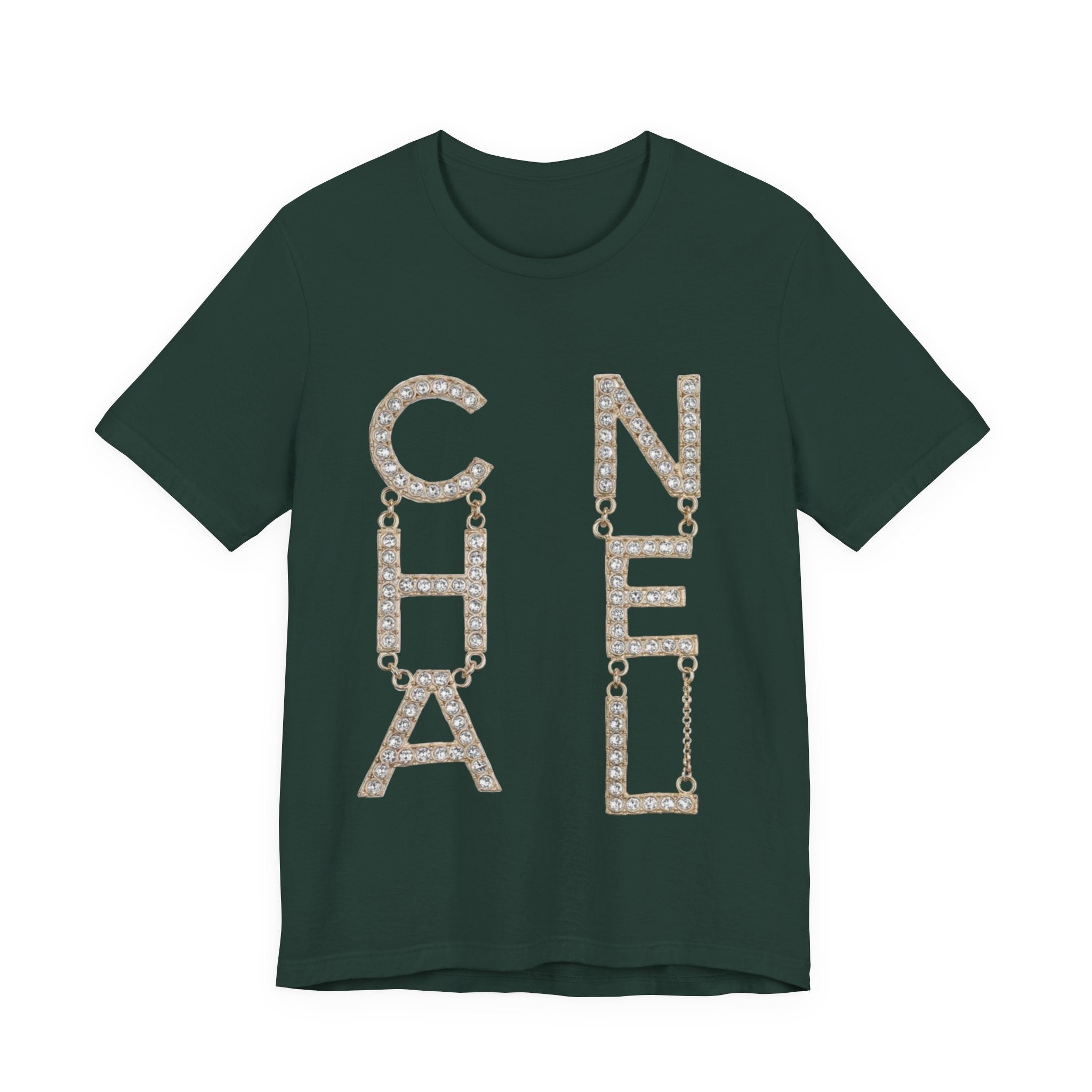 Chic Short Sleeve Tee with Designer-Inspired Text, Trendy Streetwear, Fashion Statement, Gift for Fashion Lovers, Casual Wear, [...]