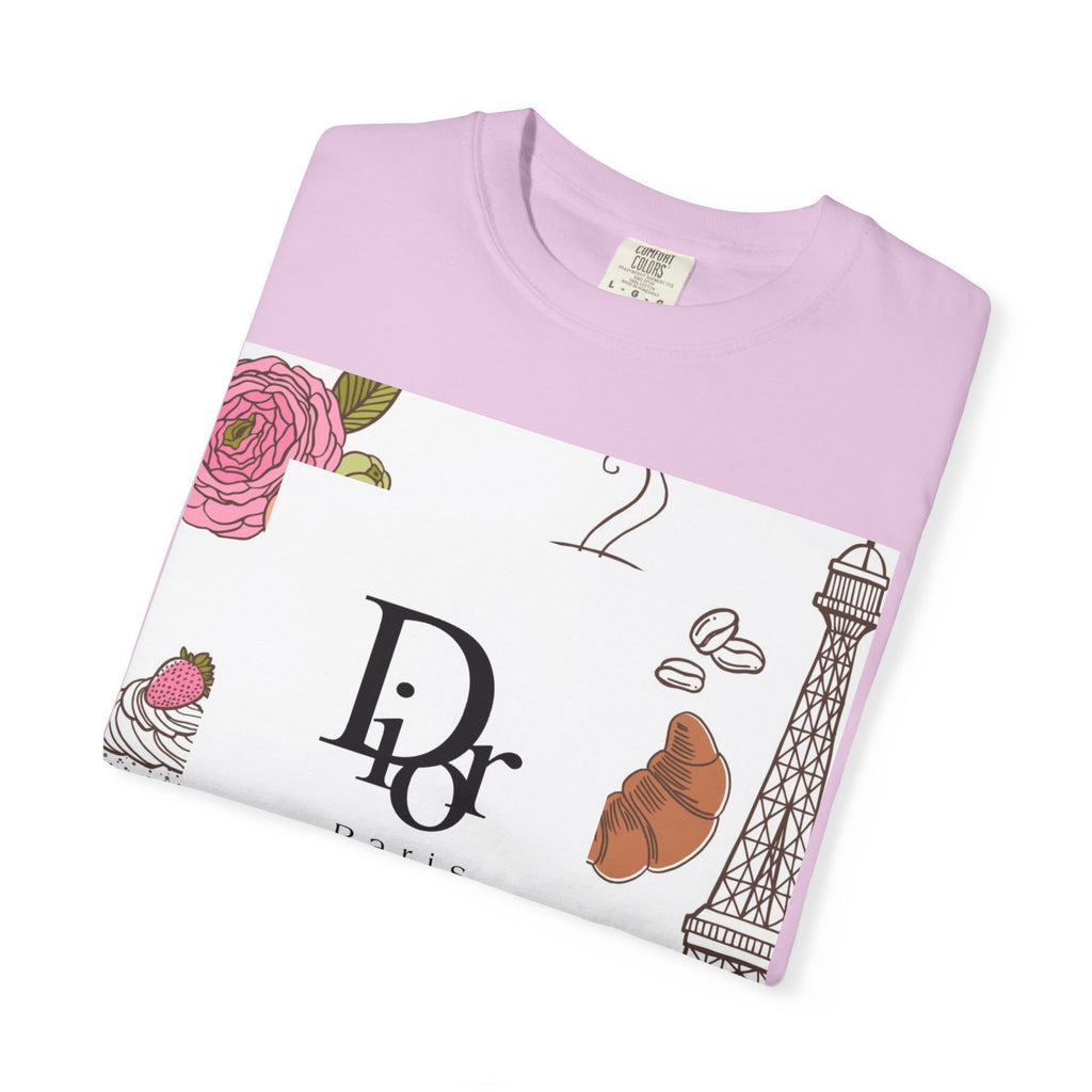 Parisian Chic Garment-Dyed T-Shirt with Bicycle and Eiffel Tower Design, Unisex Tee for Travel Lovers, Perfect Gift for Birthdays, [...]