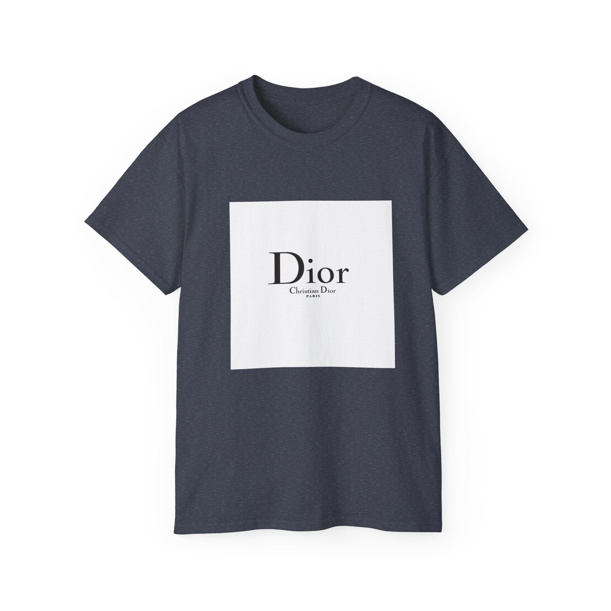 Chic Statement Tee - Dior Inspired Unisex Cotton T-Shirt, Everyday Casual Wear, Fashionable Gift, Stylish Layering Piece, Trendy Streetwear