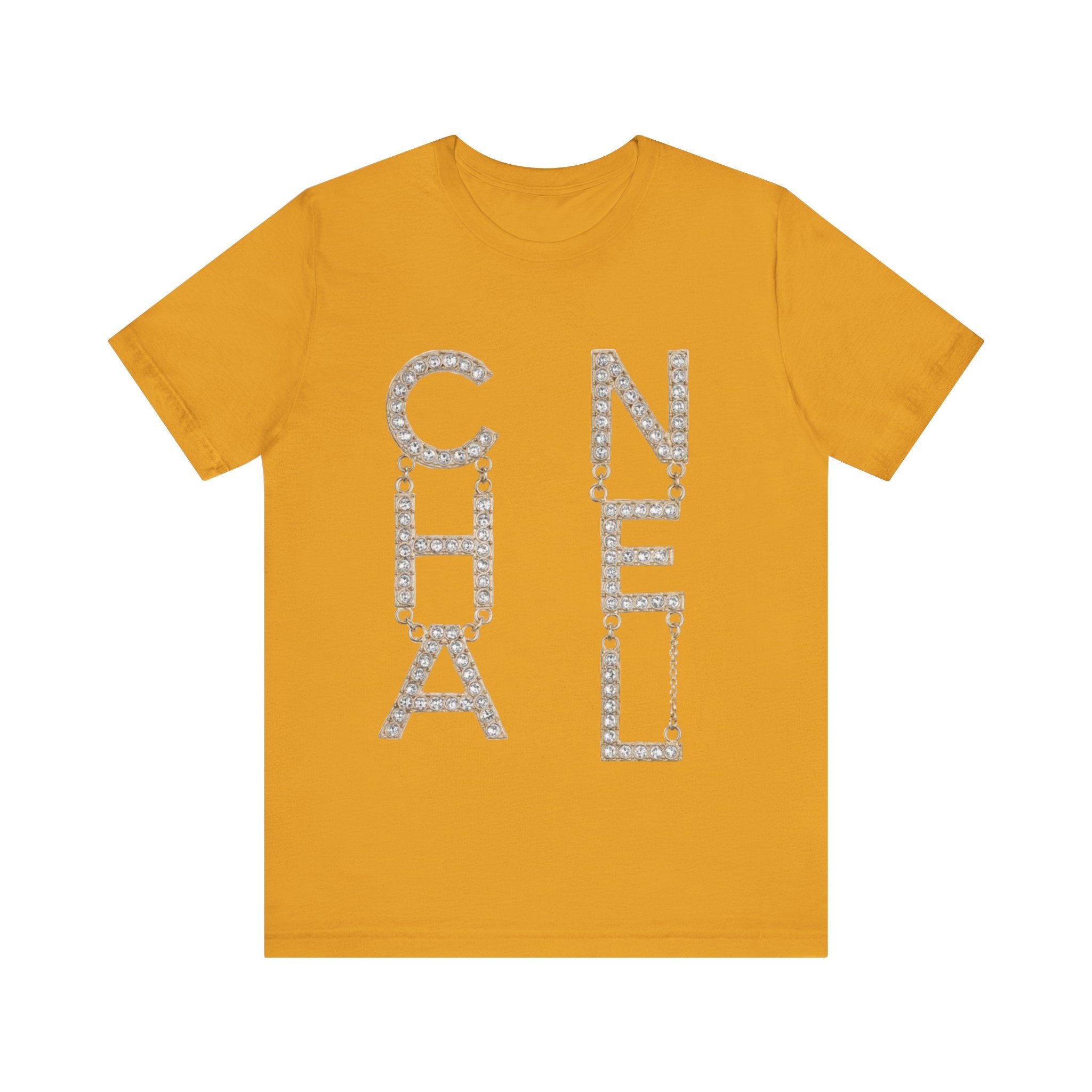 Chic Short Sleeve Tee with Designer-Inspired Text, Trendy Streetwear, Fashion Statement, Gift for Fashion Lovers, Casual Wear, [...]