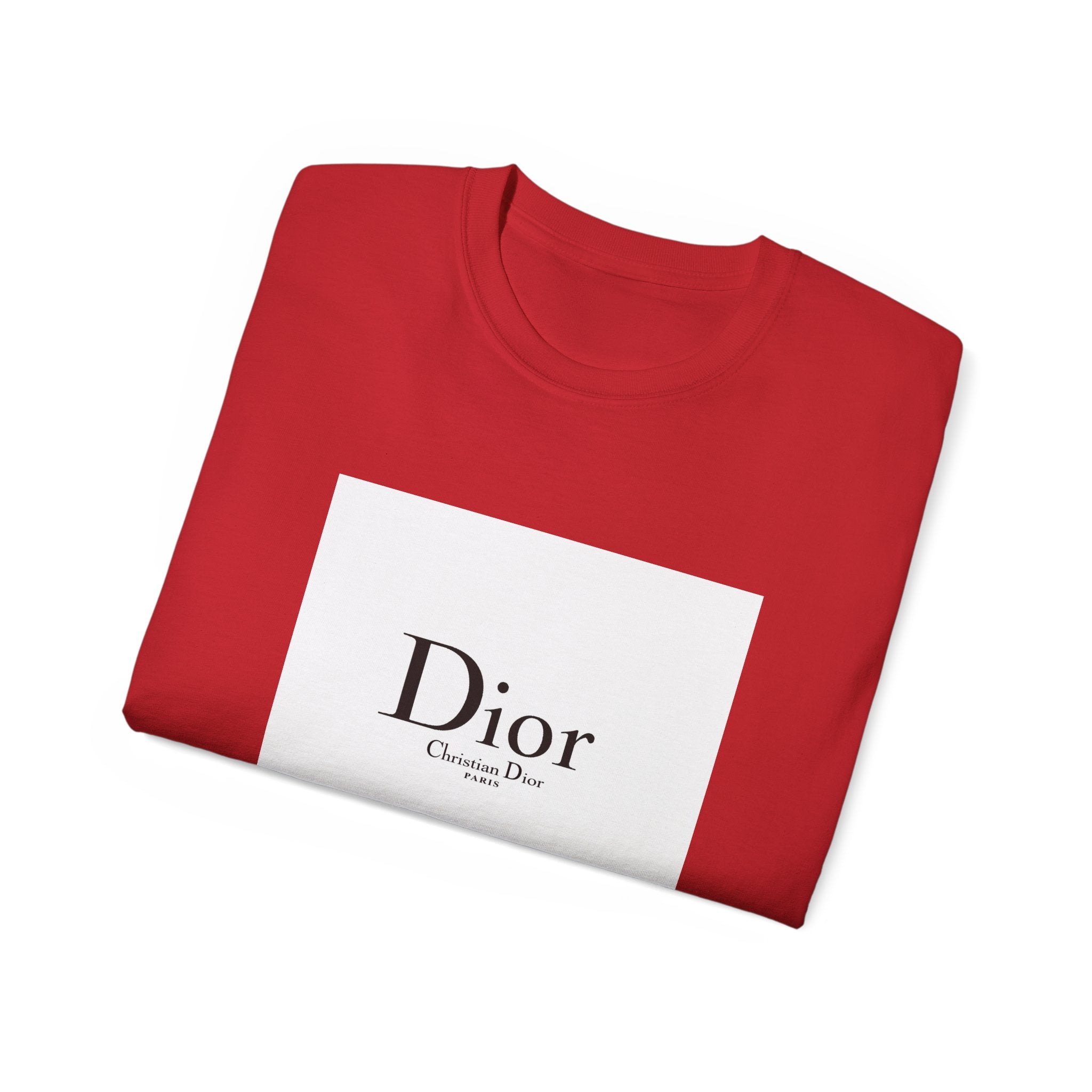 Chic Statement Tee - Dior Inspired Unisex Cotton T-Shirt, Everyday Casual Wear, Fashionable Gift, Stylish Layering Piece, Trendy Streetwear