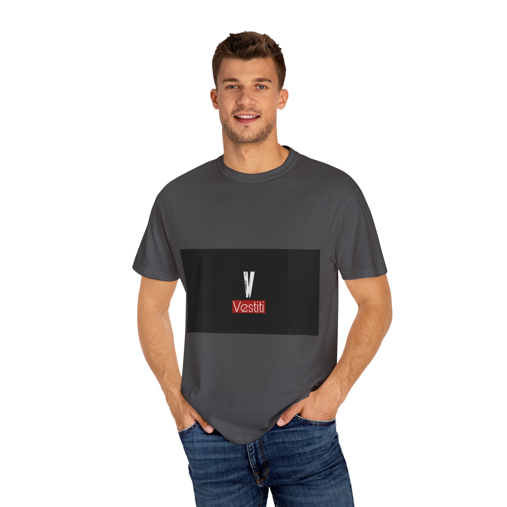 Garment-Dyed T-shirt with Modern Design, Trendy Casual Wear, Gifts for Fashion Lovers, Everyday Comfort, Unisex Apparel