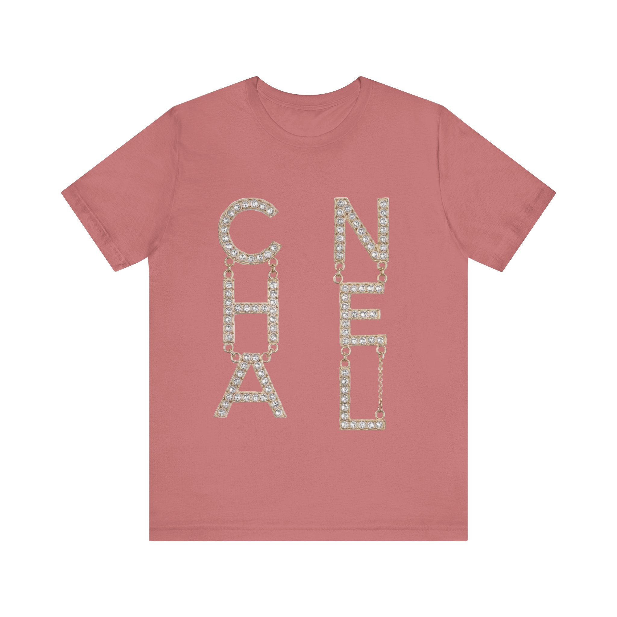 Chic Short Sleeve Tee with Designer-Inspired Text, Trendy Streetwear, Fashion Statement, Gift for Fashion Lovers, Casual Wear, [...]