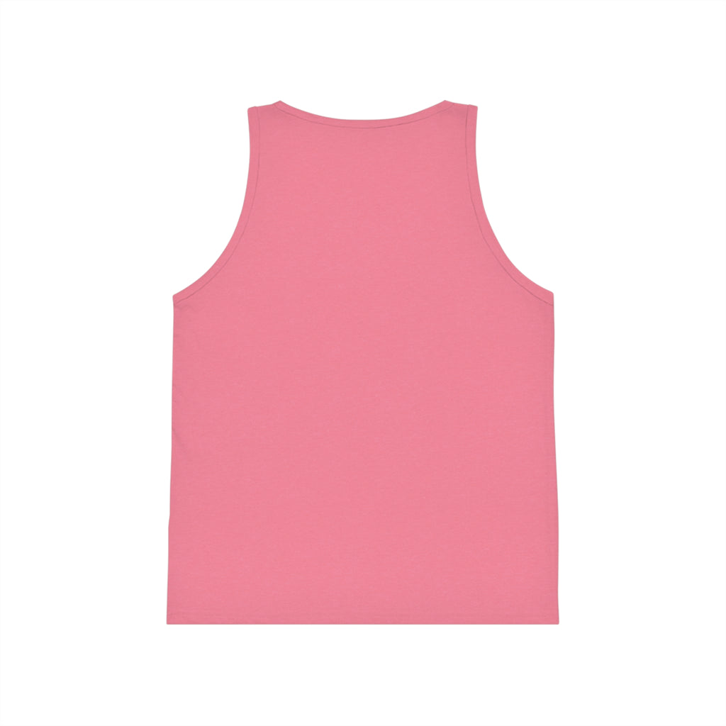 Cute Bunny Graphic Kid's Jersey Tank Top | Fun Summer Wear, Kids Casual Top, Birthday Gift, Easter Apparel, Playtime Outfit