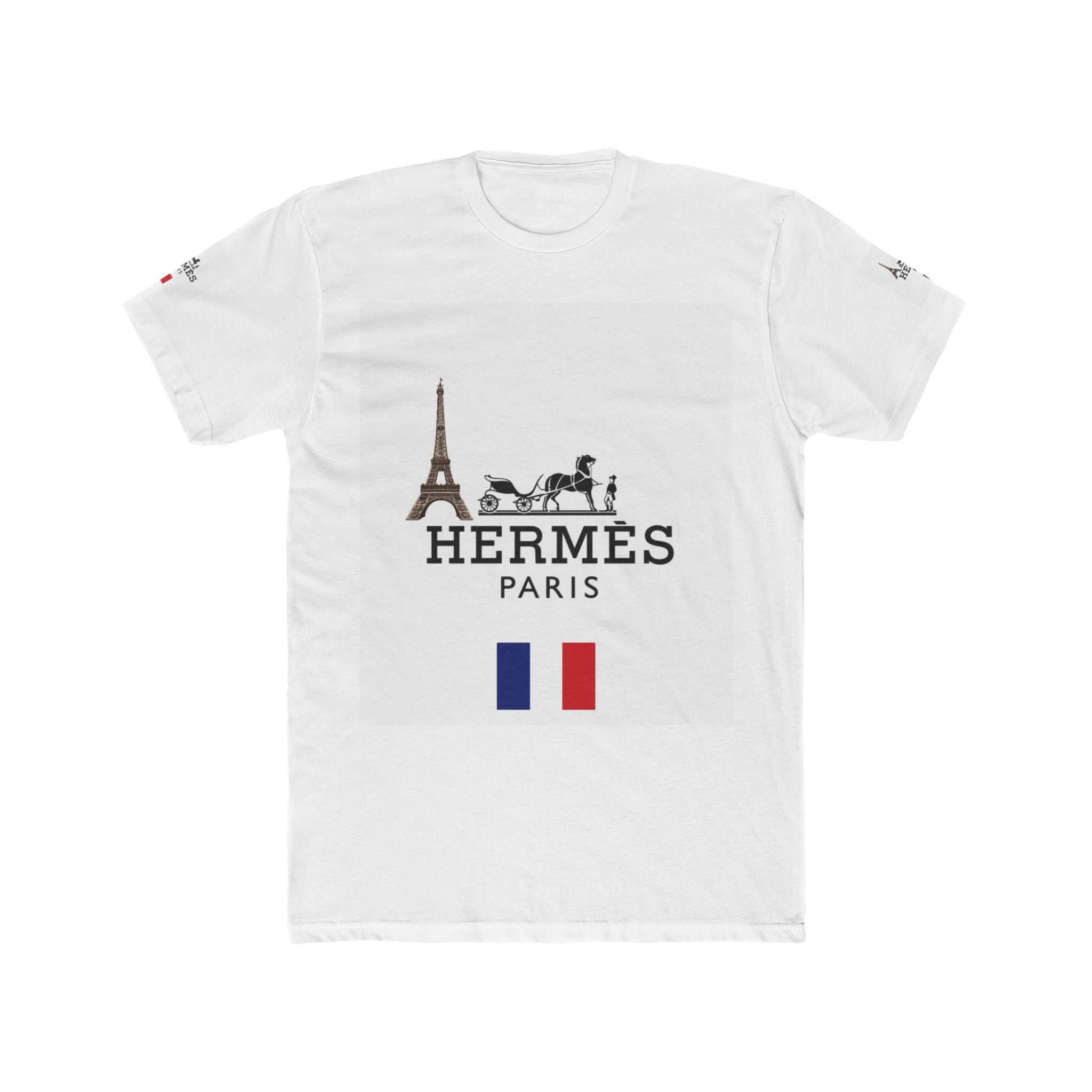 Parisian Style Cotton Crew Tee, Fashion Shirt, Travel Tee, French Style Gift, Casual Wear, Unisex Tee