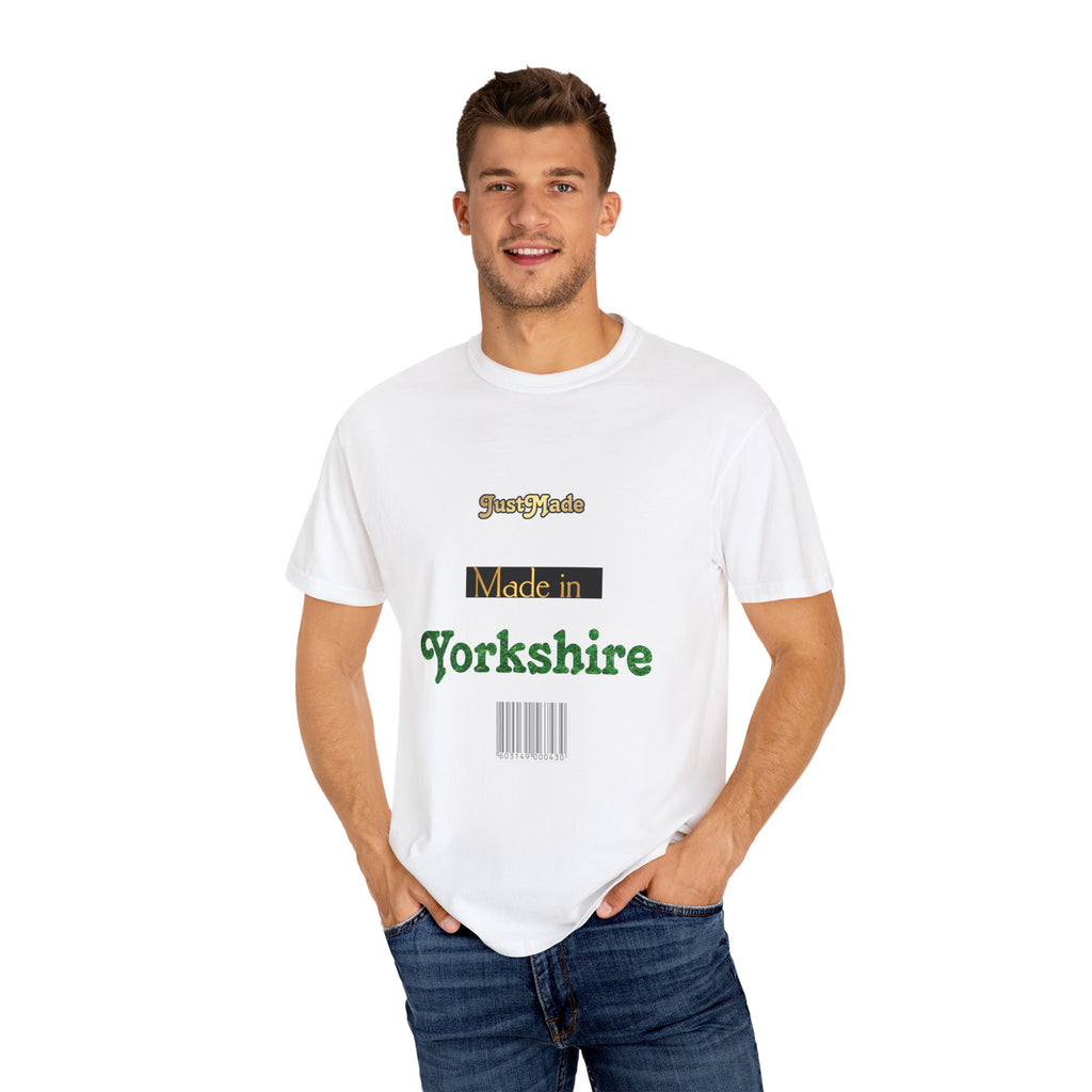 Yorkshire Made Unisex T-Shirt, Casual Wear, Gift for Him or Her, Unique Design, Summer Outing, Travel Tee