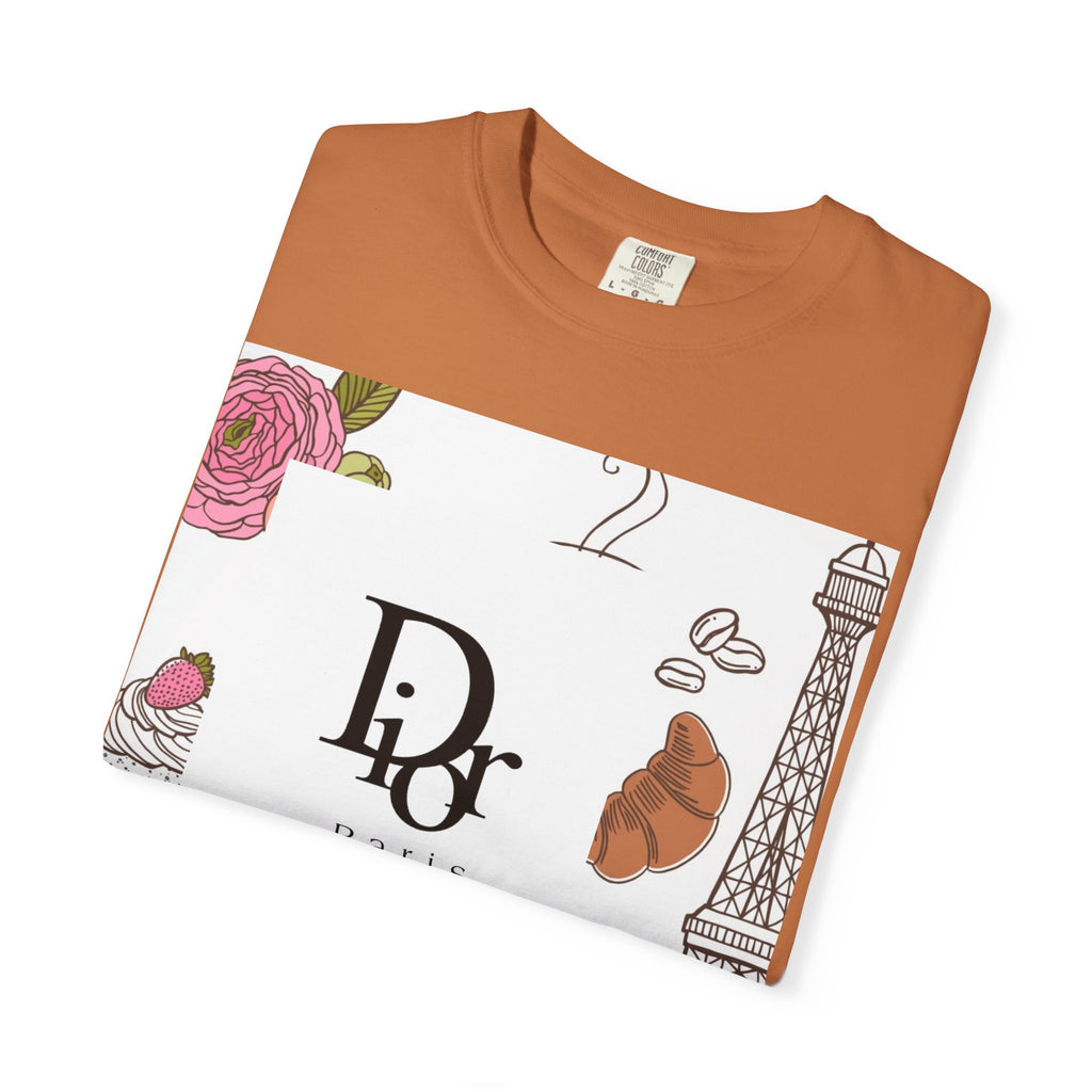 Parisian Chic Garment-Dyed T-Shirt with Bicycle and Eiffel Tower Design, Unisex Tee for Travel Lovers, Perfect Gift for Birthdays, [...]