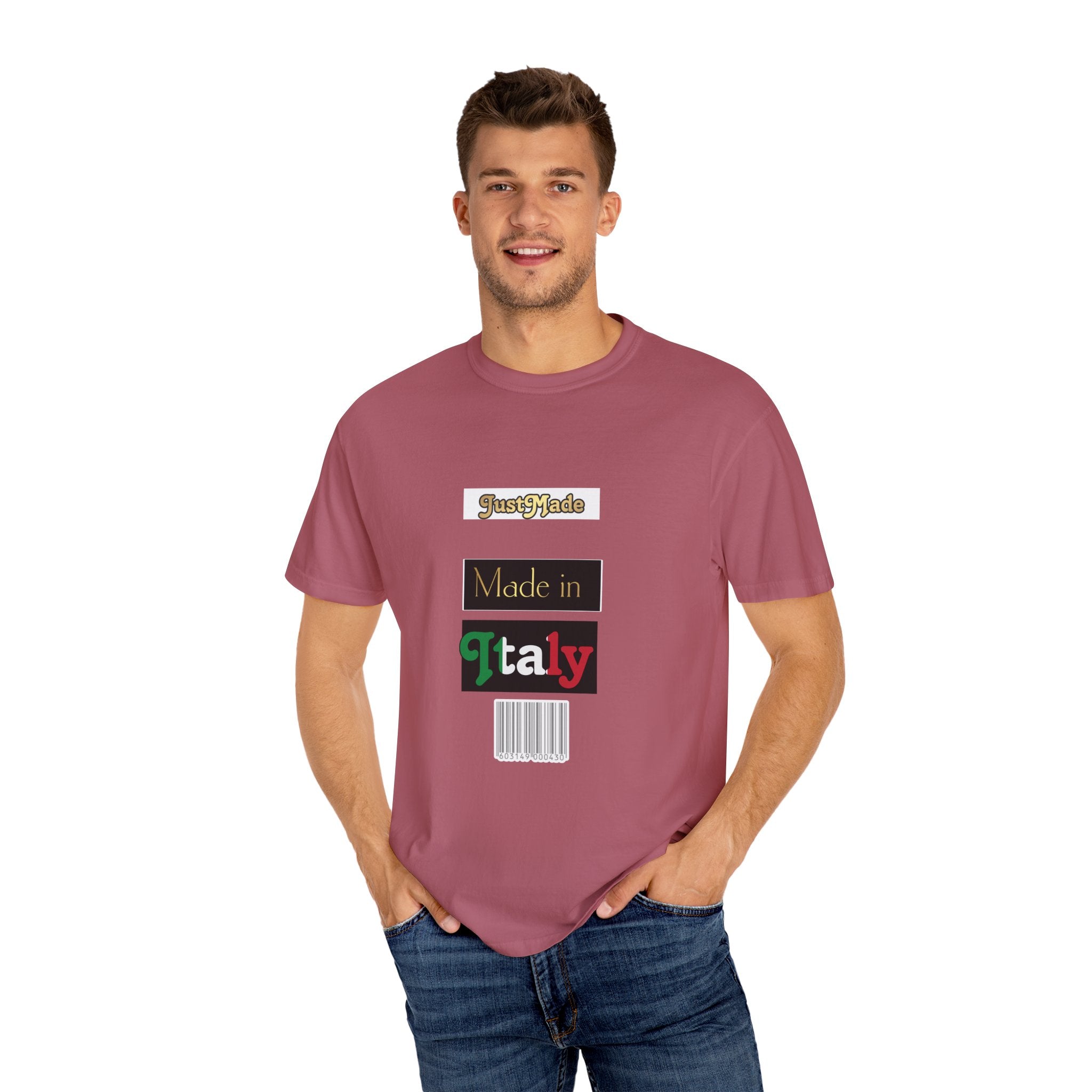 Italian-Inspired Unisex T-Shirt, Just Made Design, Perfect for Travel, Gifts, Casual Wear, Unique Fashion Statement