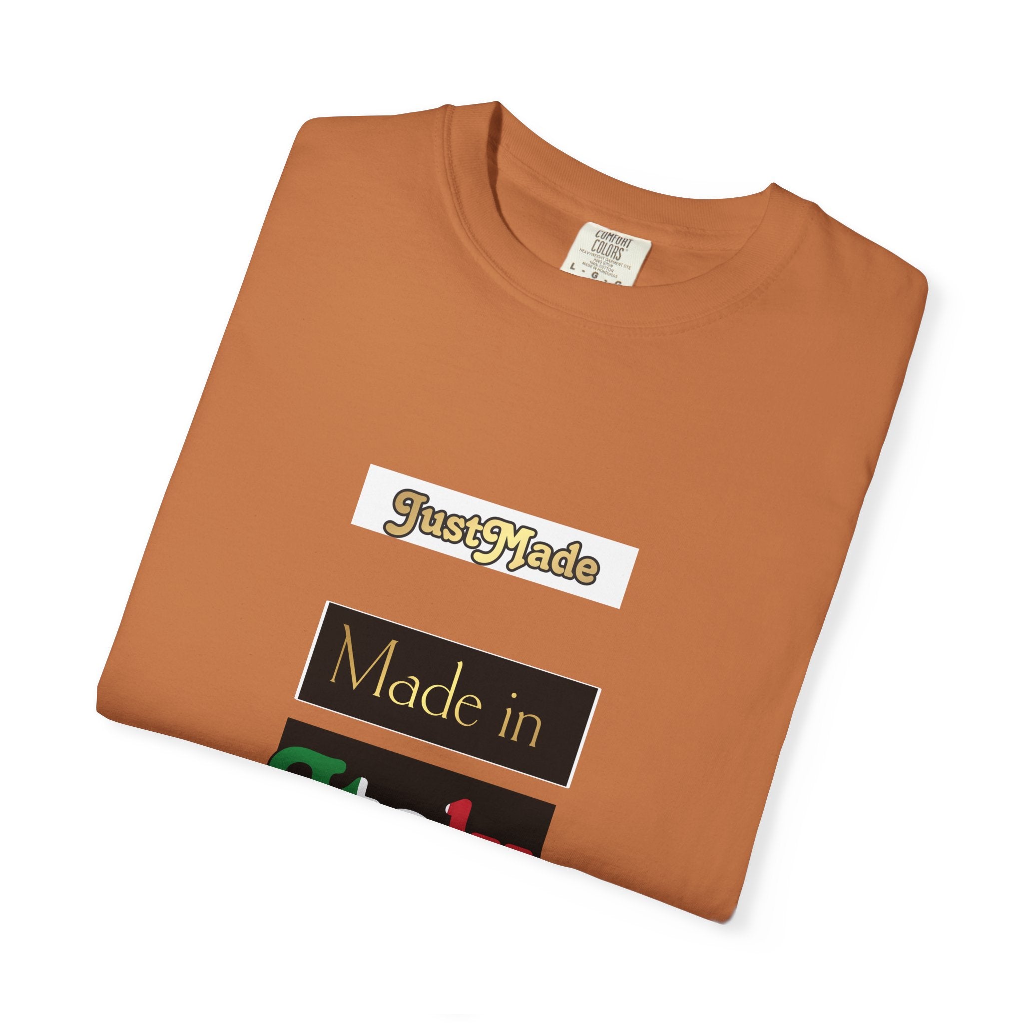 Italian-Inspired Unisex T-Shirt, Just Made Design, Perfect for Travel, Gifts, Casual Wear, Unique Fashion Statement