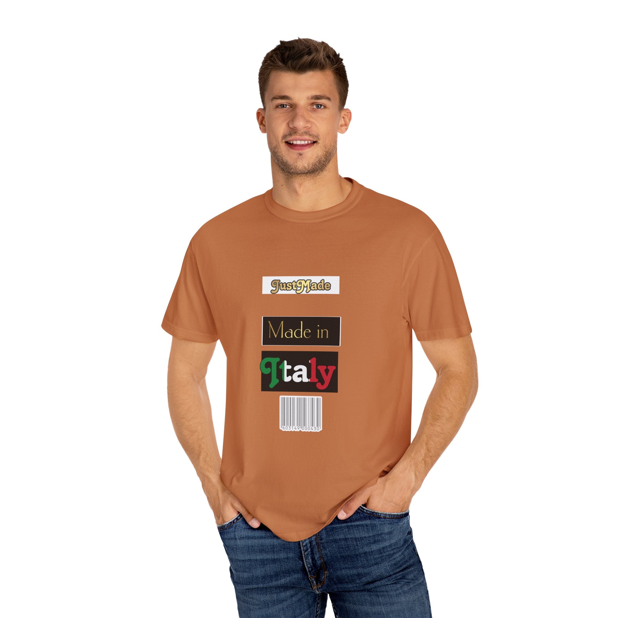 Italian-Inspired Unisex T-Shirt, Just Made Design, Perfect for Travel, Gifts, Casual Wear, Unique Fashion Statement