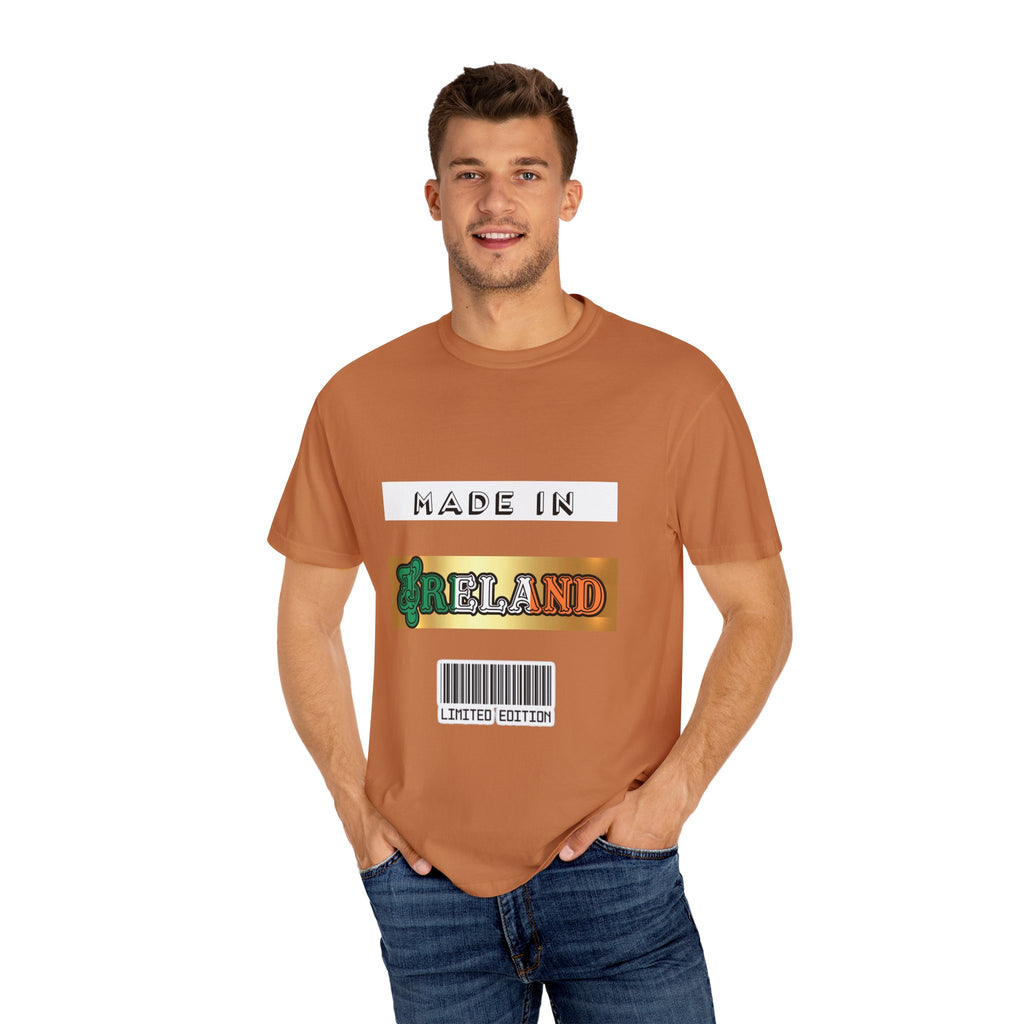 Made in Ireland Limited Edition T-Shirt, Unisex Garment-Dyed Tee for Travel Lovers, Gifts for St. Patrick's Day, Irish Pride Apparel