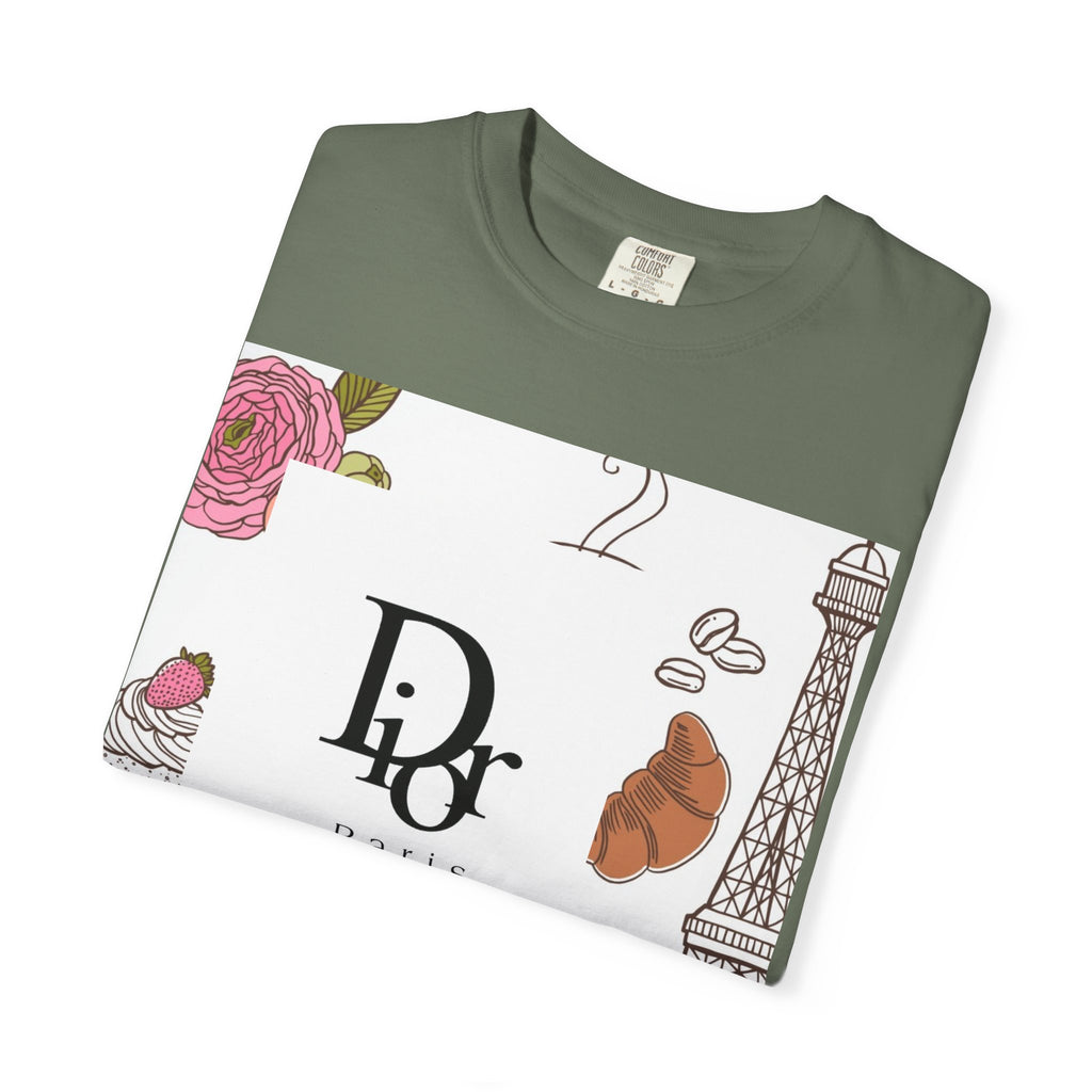Parisian Chic Garment-Dyed T-Shirt with Bicycle and Eiffel Tower Design, Unisex Tee for Travel Lovers, Perfect Gift for Birthdays, [...]
