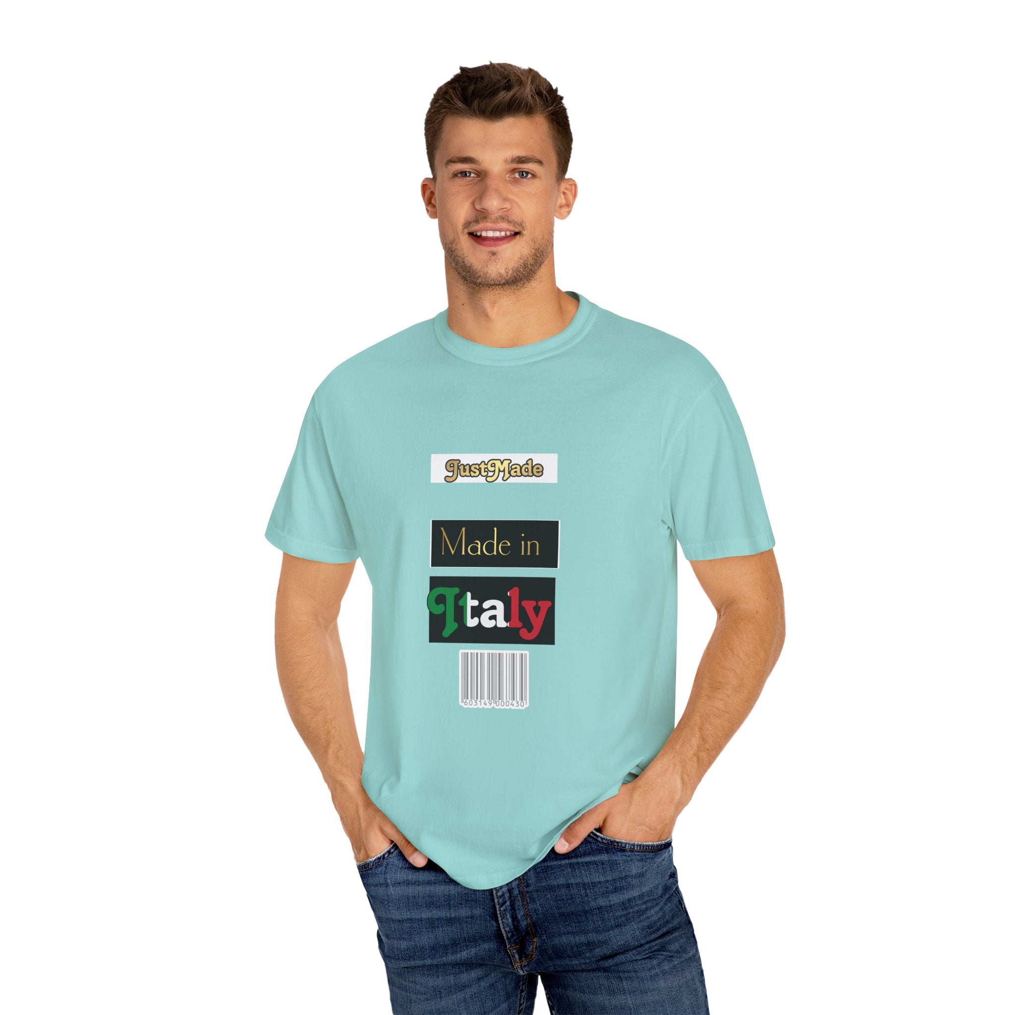 Italian-Inspired Unisex T-Shirt, Just Made Design, Perfect for Travel, Gifts, Casual Wear, Unique Fashion Statement