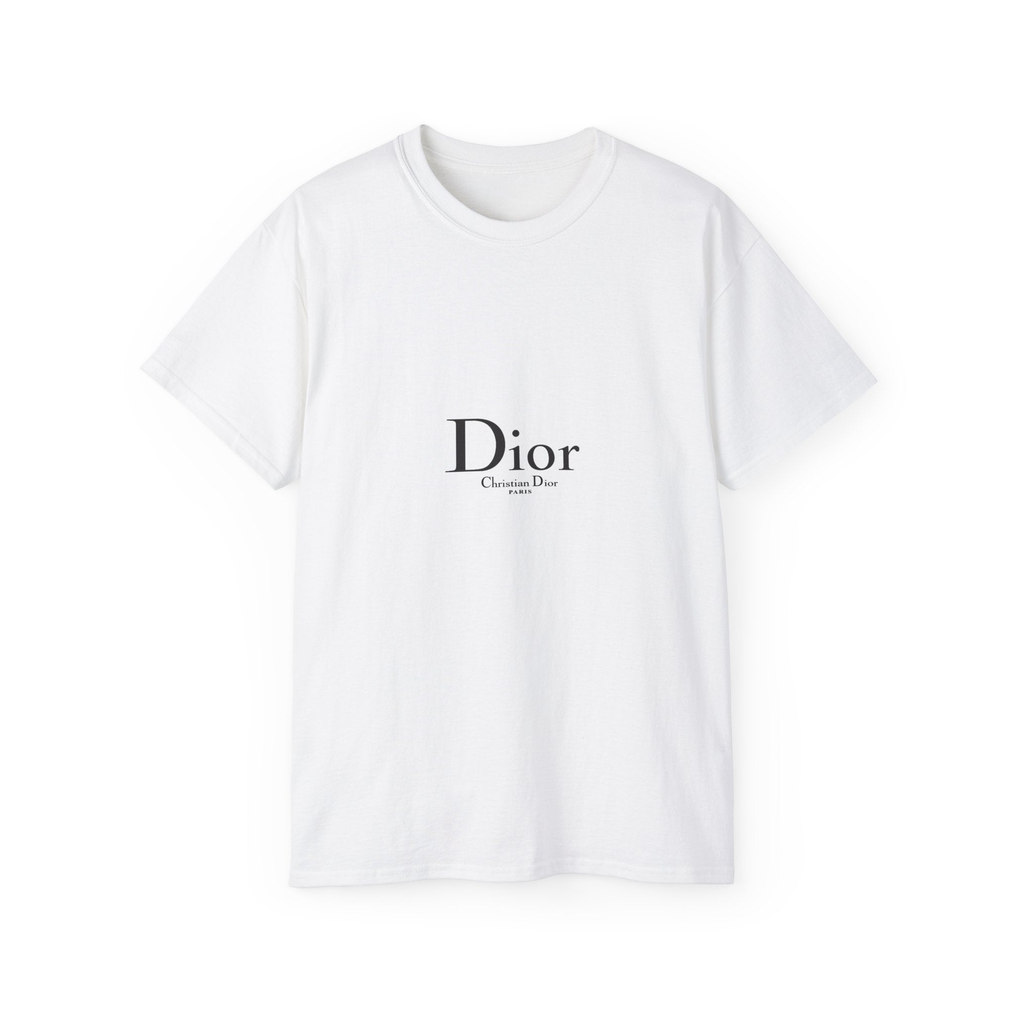 Chic Statement Tee - Dior Inspired Unisex Cotton T-Shirt, Everyday Casual Wear, Fashionable Gift, Stylish Layering Piece, Trendy Streetwear