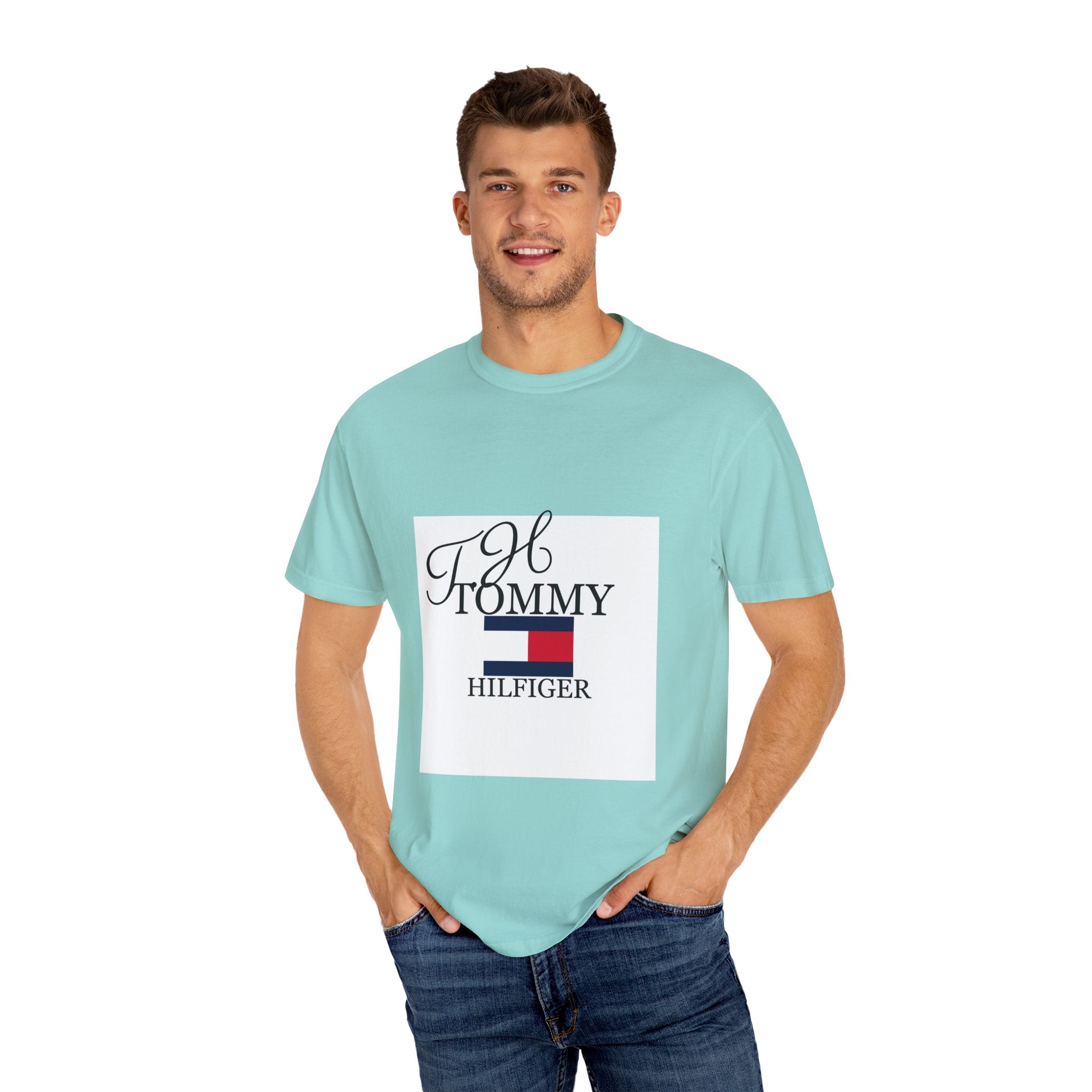 Fashionable Unisex Garment-Dyed T-shirt with Timeless Logo, Casual Wear, Street Style, Gift for Him/Her, Cool Summer Top, Trendy [...]