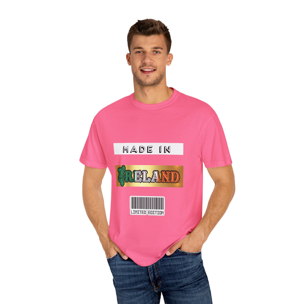 Made in Ireland Limited Edition T-Shirt, Unisex Garment-Dyed Tee for Travel Lovers, Gifts for St. Patrick's Day, Irish Pride Apparel