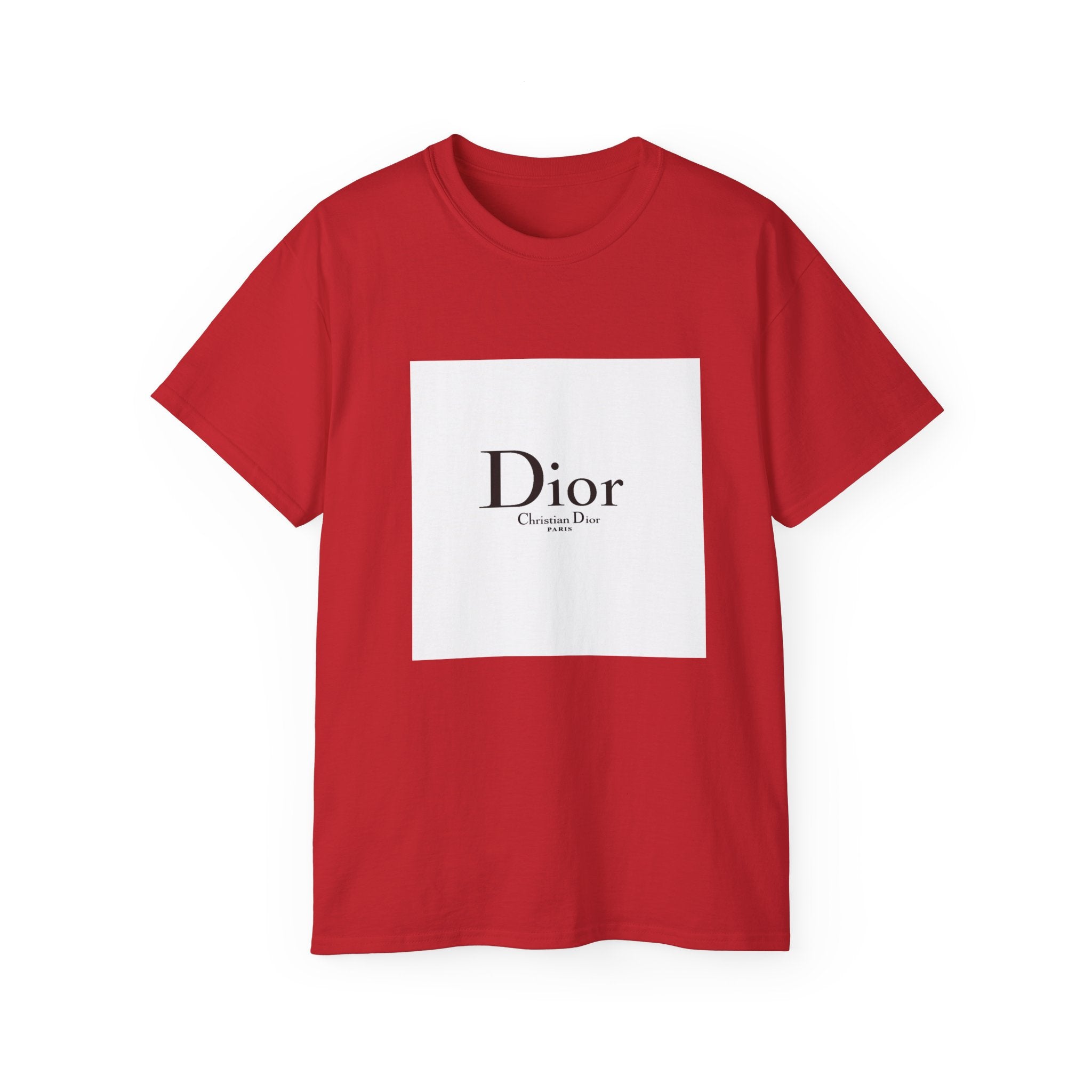 Chic Statement Tee - Dior Inspired Unisex Cotton T-Shirt, Everyday Casual Wear, Fashionable Gift, Stylish Layering Piece, Trendy Streetwear
