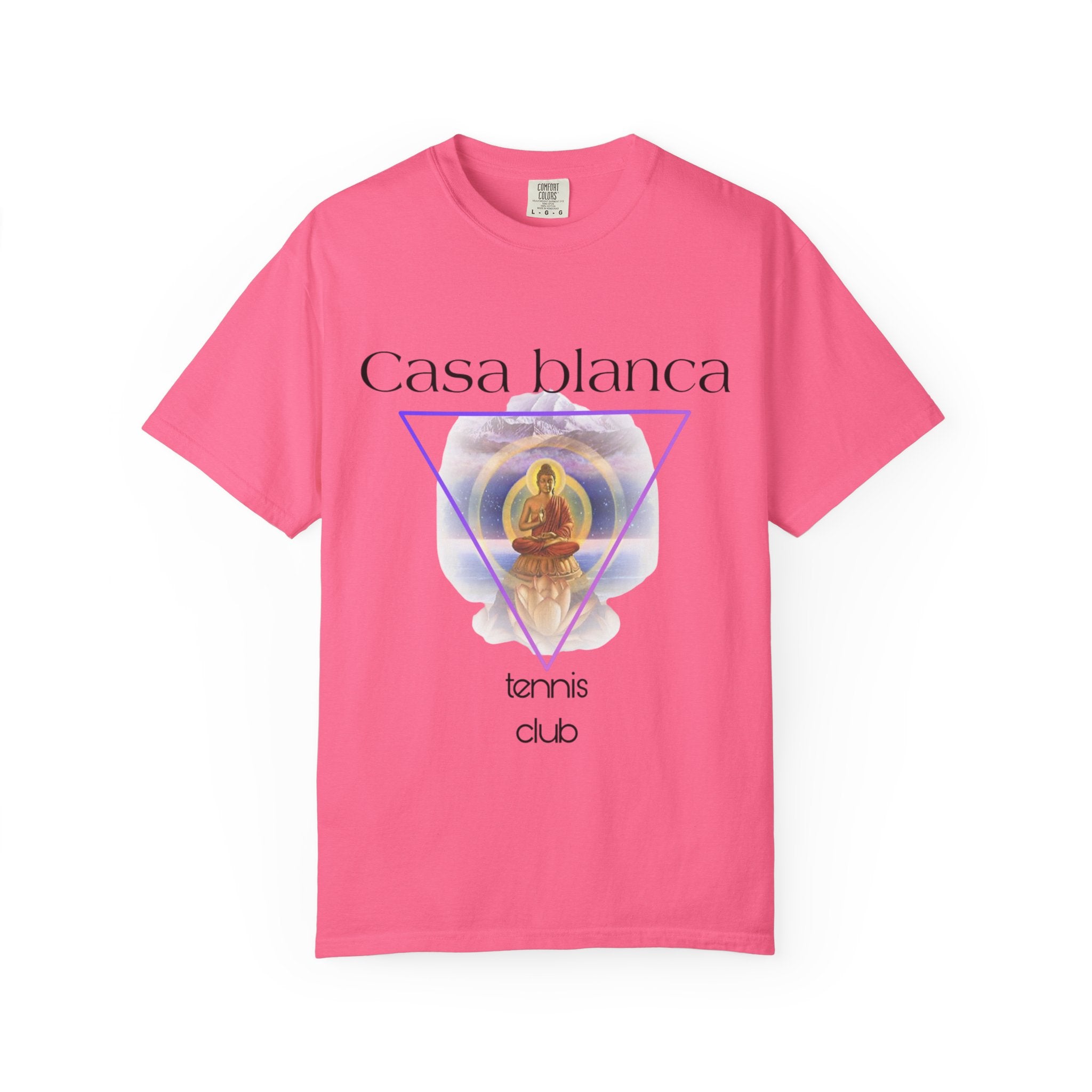 Casa Blanca Tennis Club T-Shirt | Unisex, Garment-Dyed, Casual Wear, Summer Outfit, Tennis Enthusiast Gift, Sporty Style