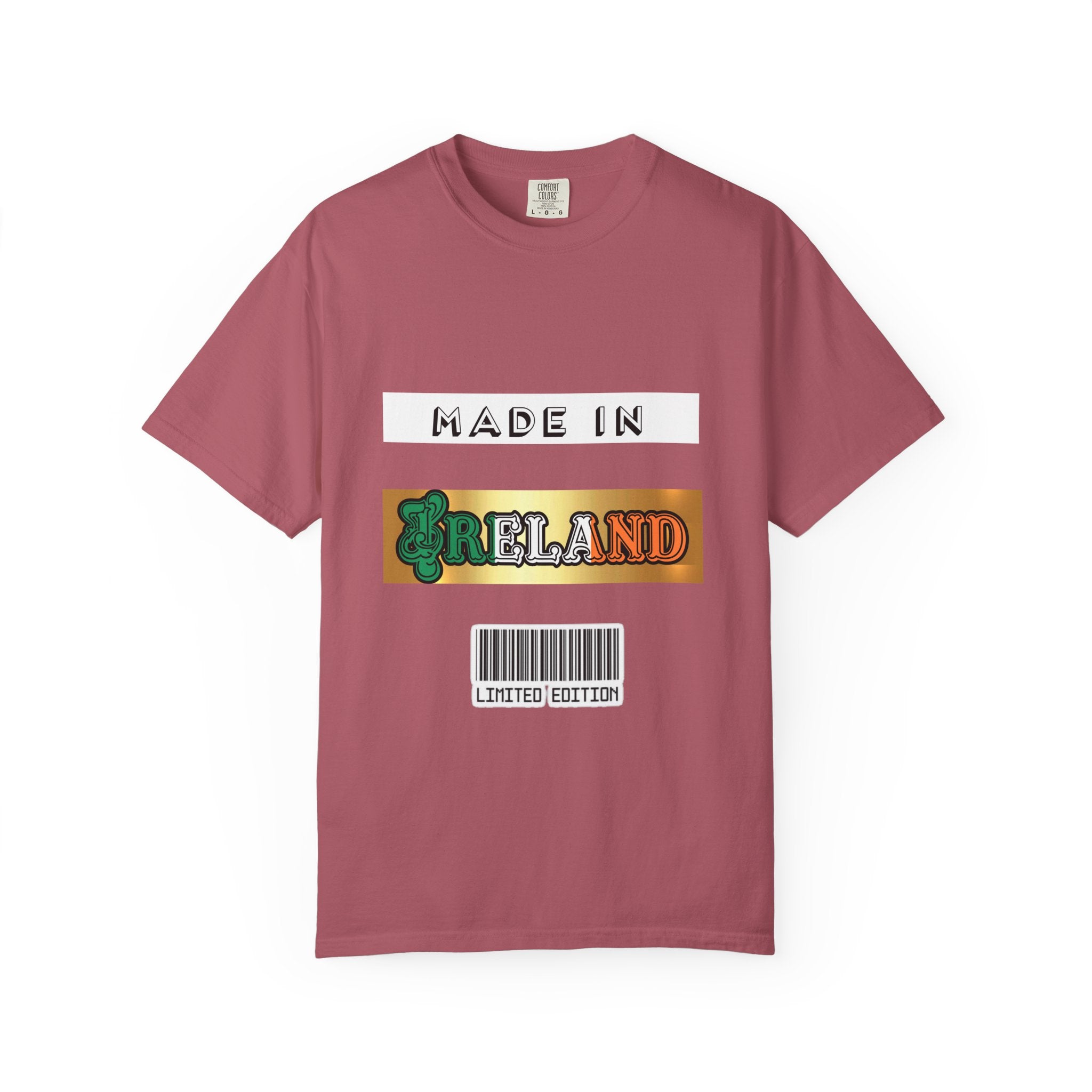 Made in Ireland Limited Edition T-Shirt, Unisex Garment-Dyed Tee for Travel Lovers, Gifts for St. Patrick's Day, Irish Pride Apparel