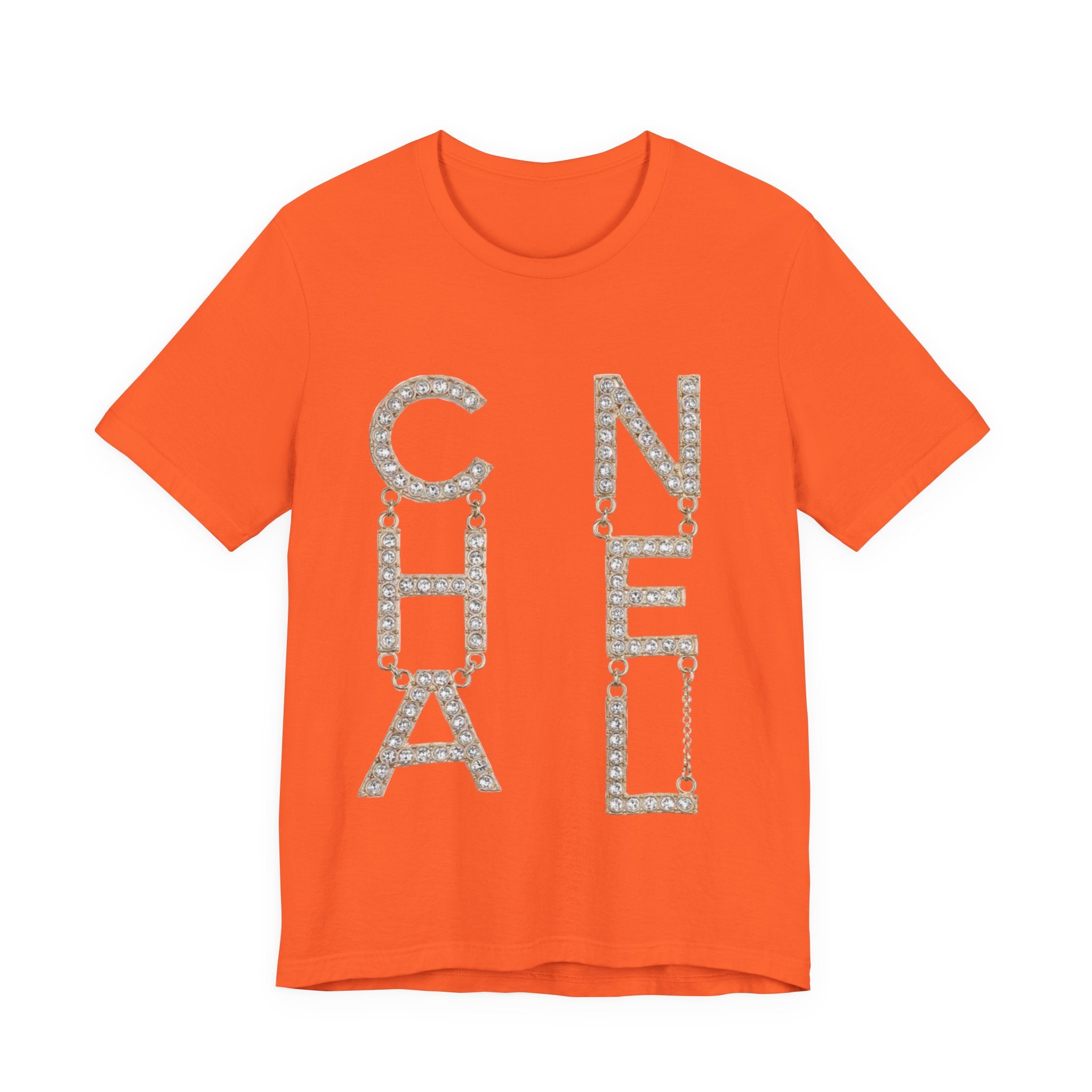 Chic Short Sleeve Tee with Designer-Inspired Text, Trendy Streetwear, Fashion Statement, Gift for Fashion Lovers, Casual Wear, [...]
