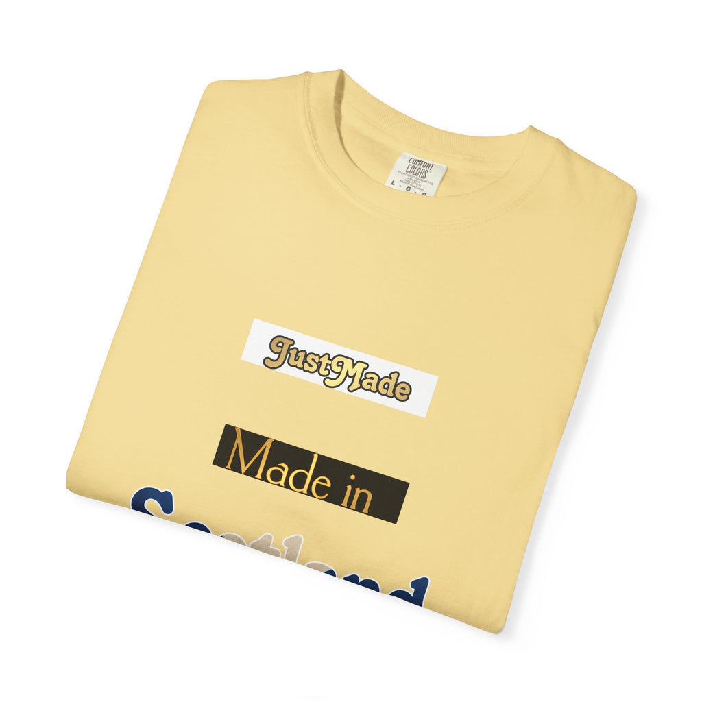 Scottish Vibes T-Shirt, Casual Tee, Gift for Travelers, Summer Fashion, Unisex Apparel, Made in Scotland Shirt