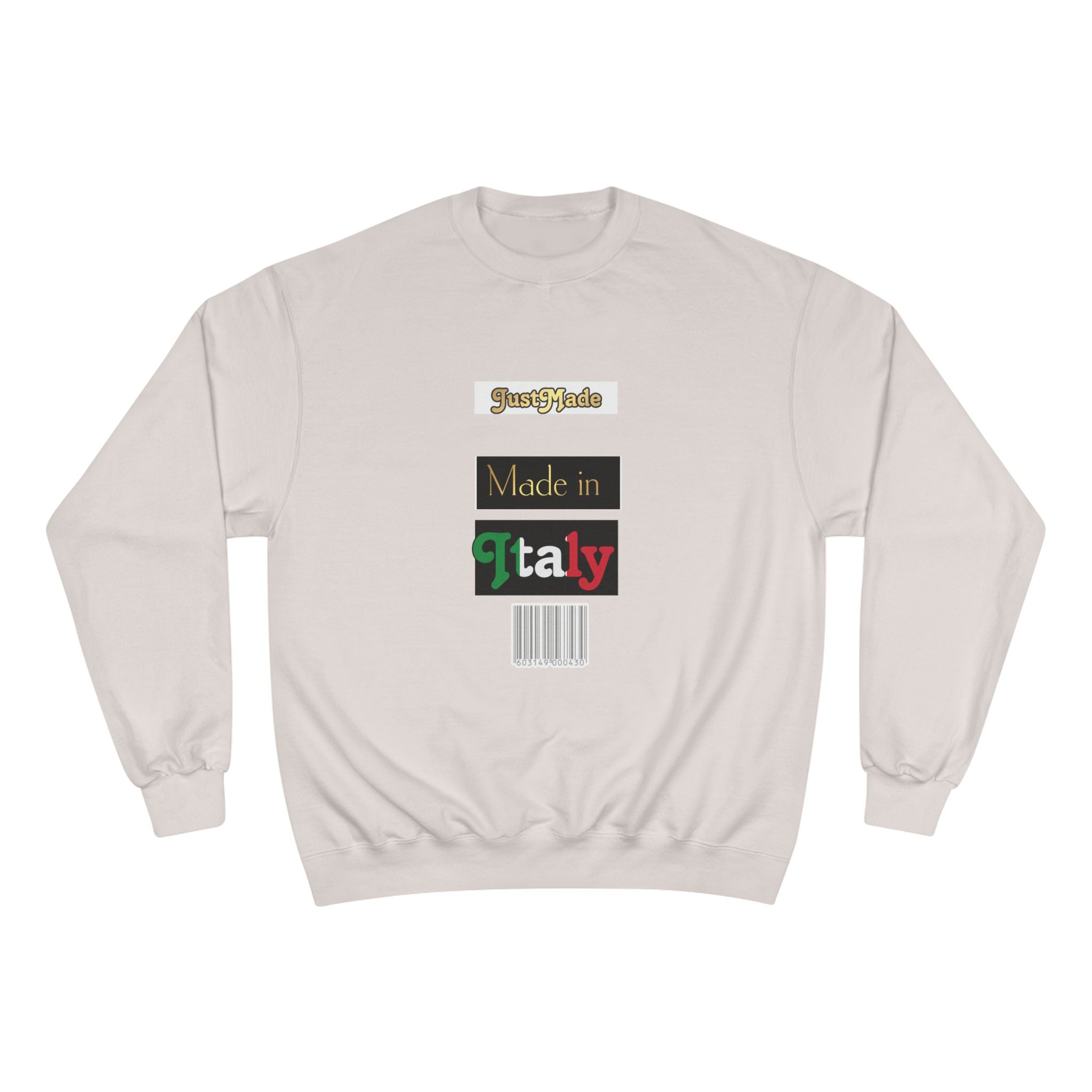 Champion Sweatshirt - Sporty Italian Pride, Made in Italy Gift, Casual Fashion, Cozy Layer, Perfect for All Seasons