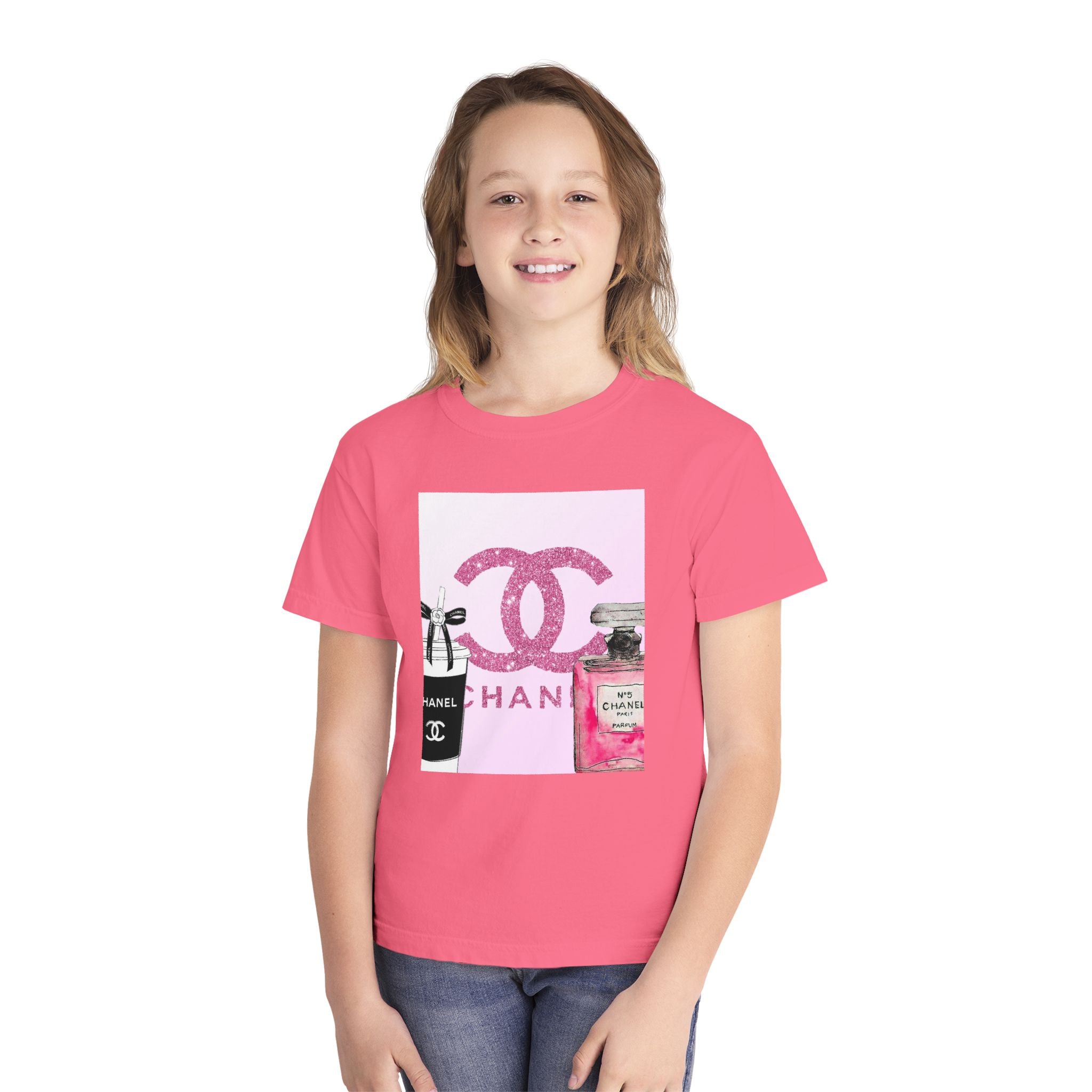 Chic Youth Midweight Tee, Stylish Kids Shirt, Fashion T-Shirt, Gift for Fashion Lovers, Trendy Youth Apparel, Birthday Outfit