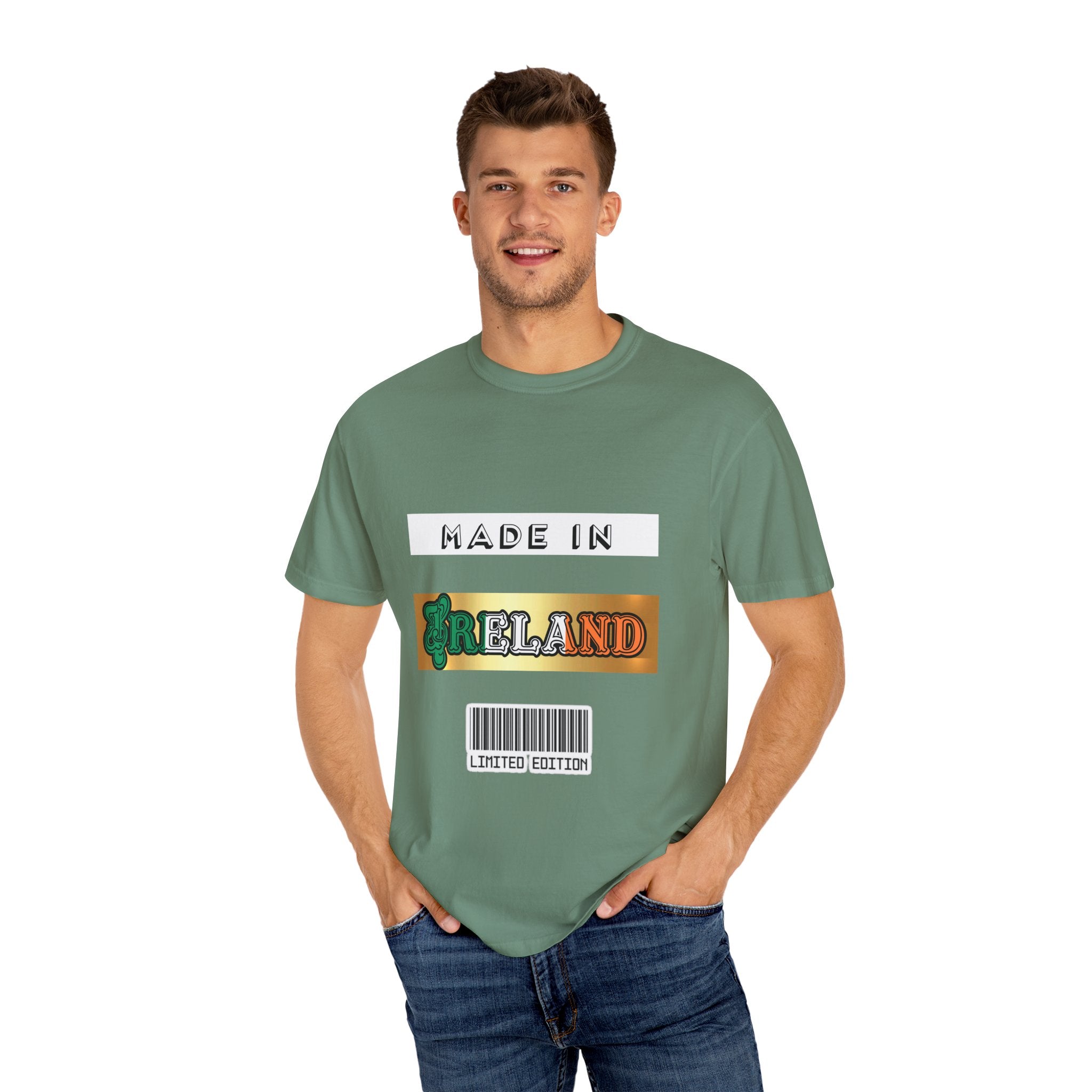 Made in Ireland Limited Edition T-Shirt, Unisex Garment-Dyed Tee for Travel Lovers, Gifts for St. Patrick's Day, Irish Pride Apparel