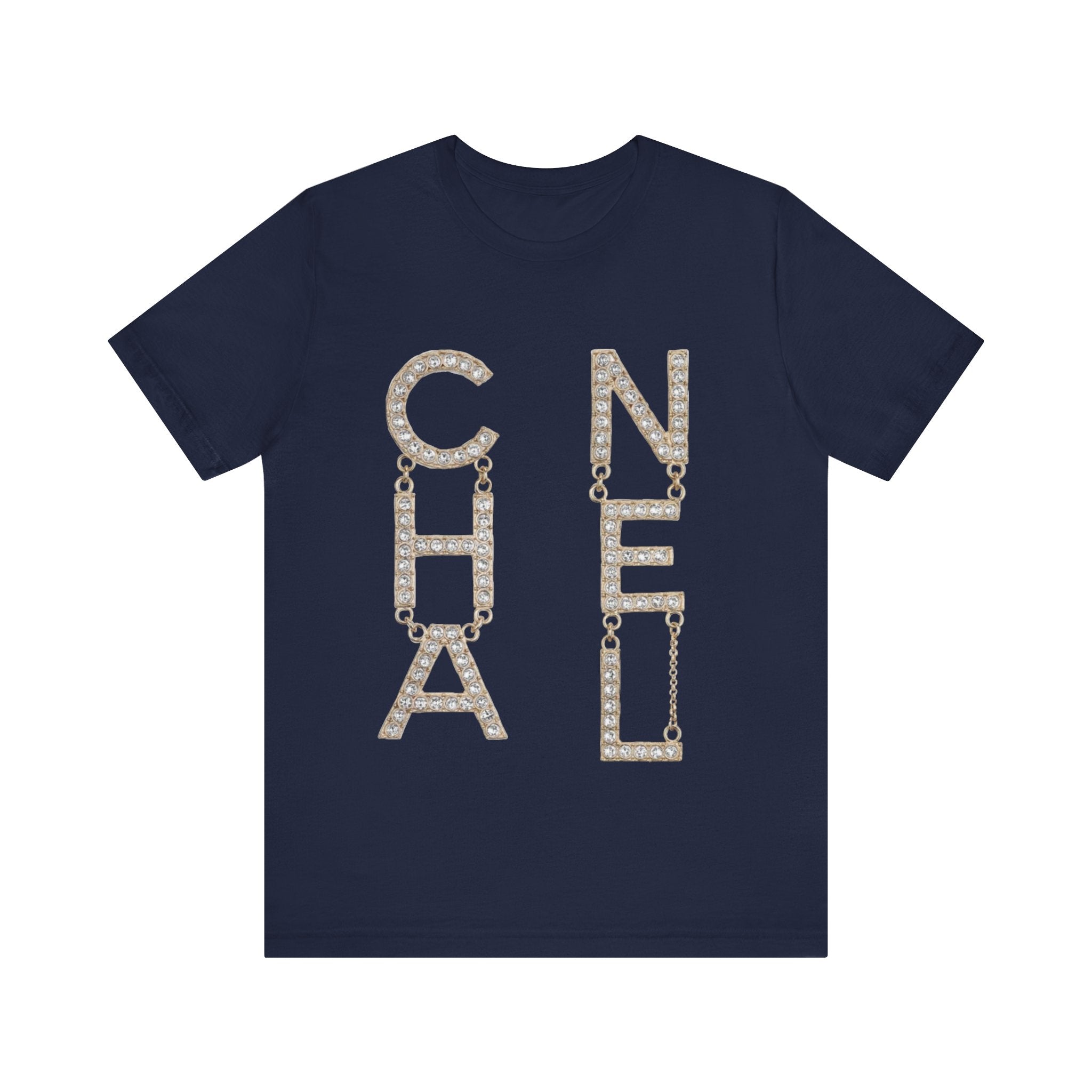 Chic Short Sleeve Tee with Designer-Inspired Text, Trendy Streetwear, Fashion Statement, Gift for Fashion Lovers, Casual Wear, [...]