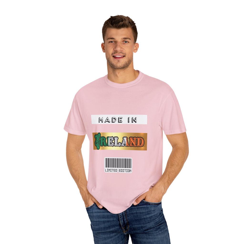 Made in Ireland Limited Edition T-Shirt, Unisex Garment-Dyed Tee for Travel Lovers, Gifts for St. Patrick's Day, Irish Pride Apparel